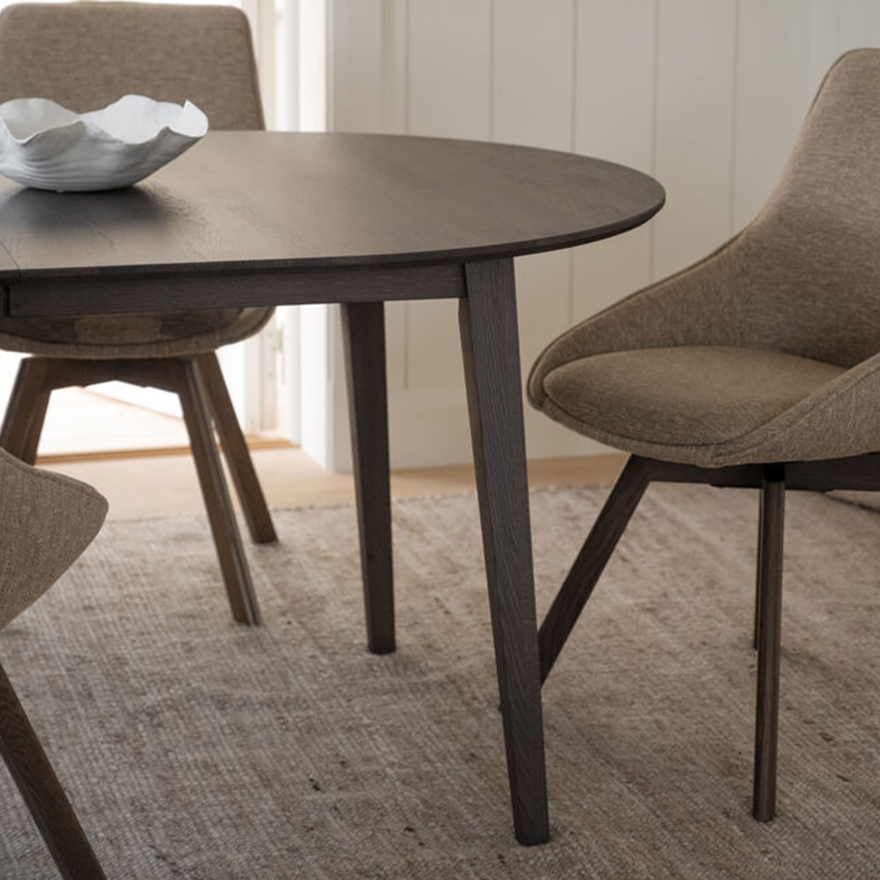Filippa Dining Table Oval Dark Brown 170+40