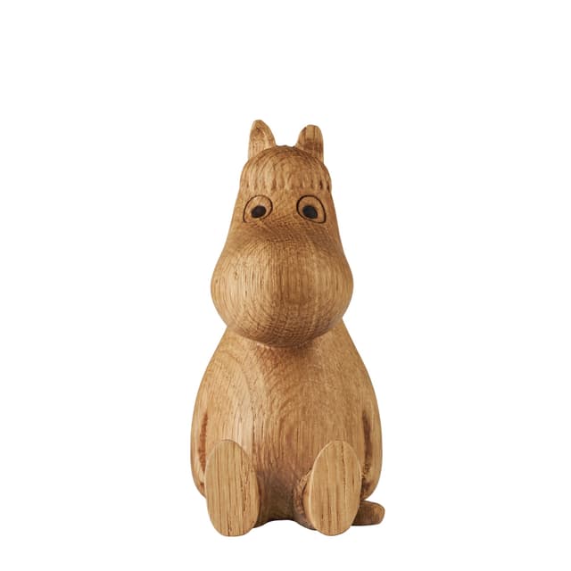 Mumintroll Holzdekoration Schnupferl Eiche 10cm