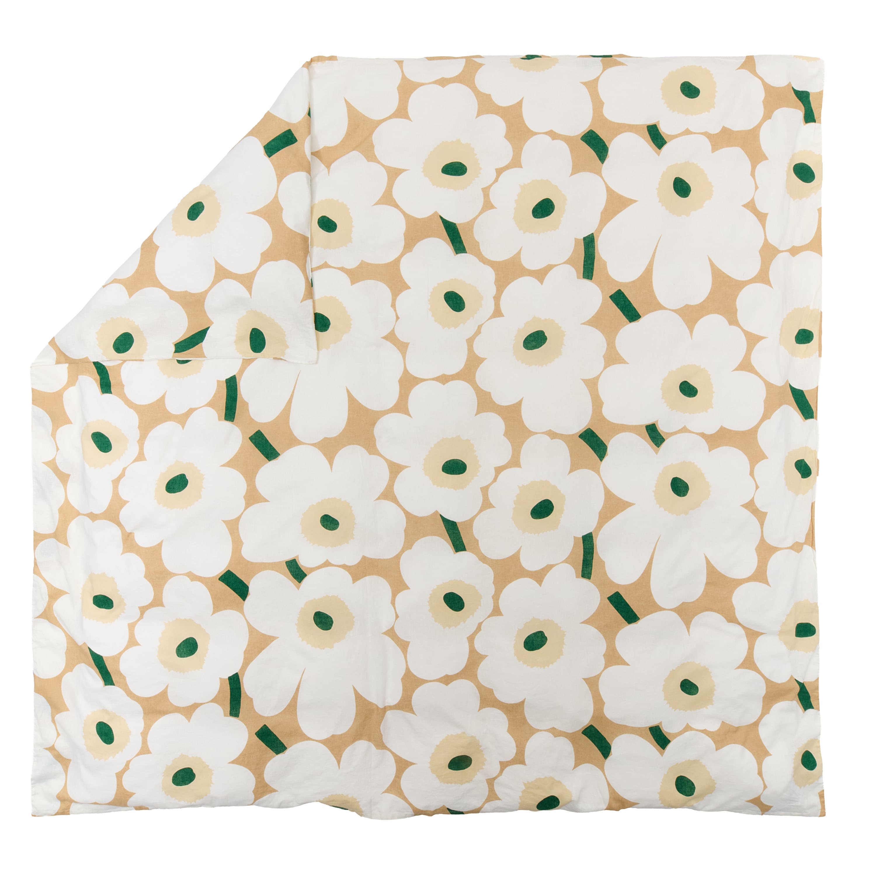 Unikko Duvet Cover Sand/Off White/Hay 240x220