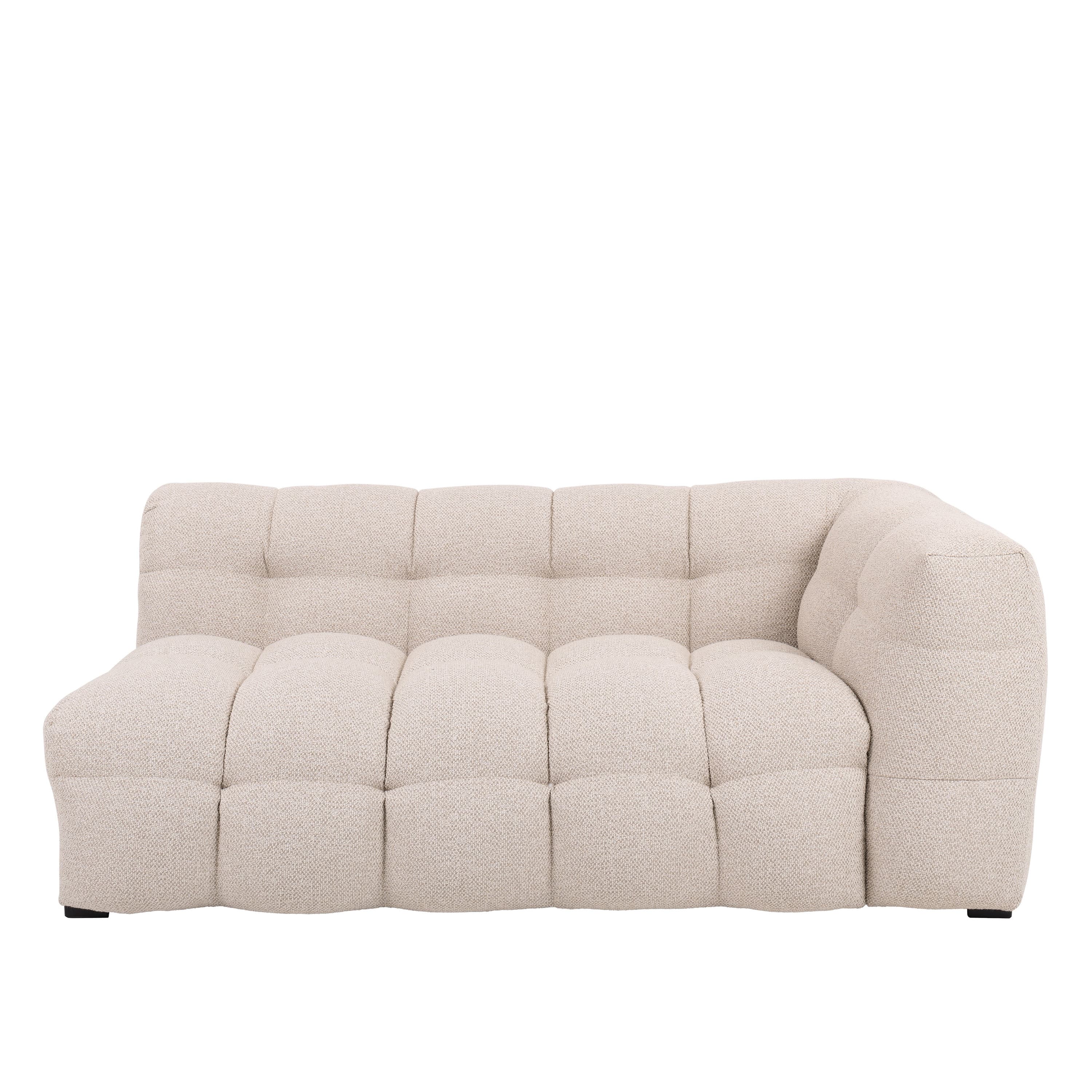 Billie 2-Sitzer Sofa Modul Rechts Armlehne Beige Bouclé 174cm
