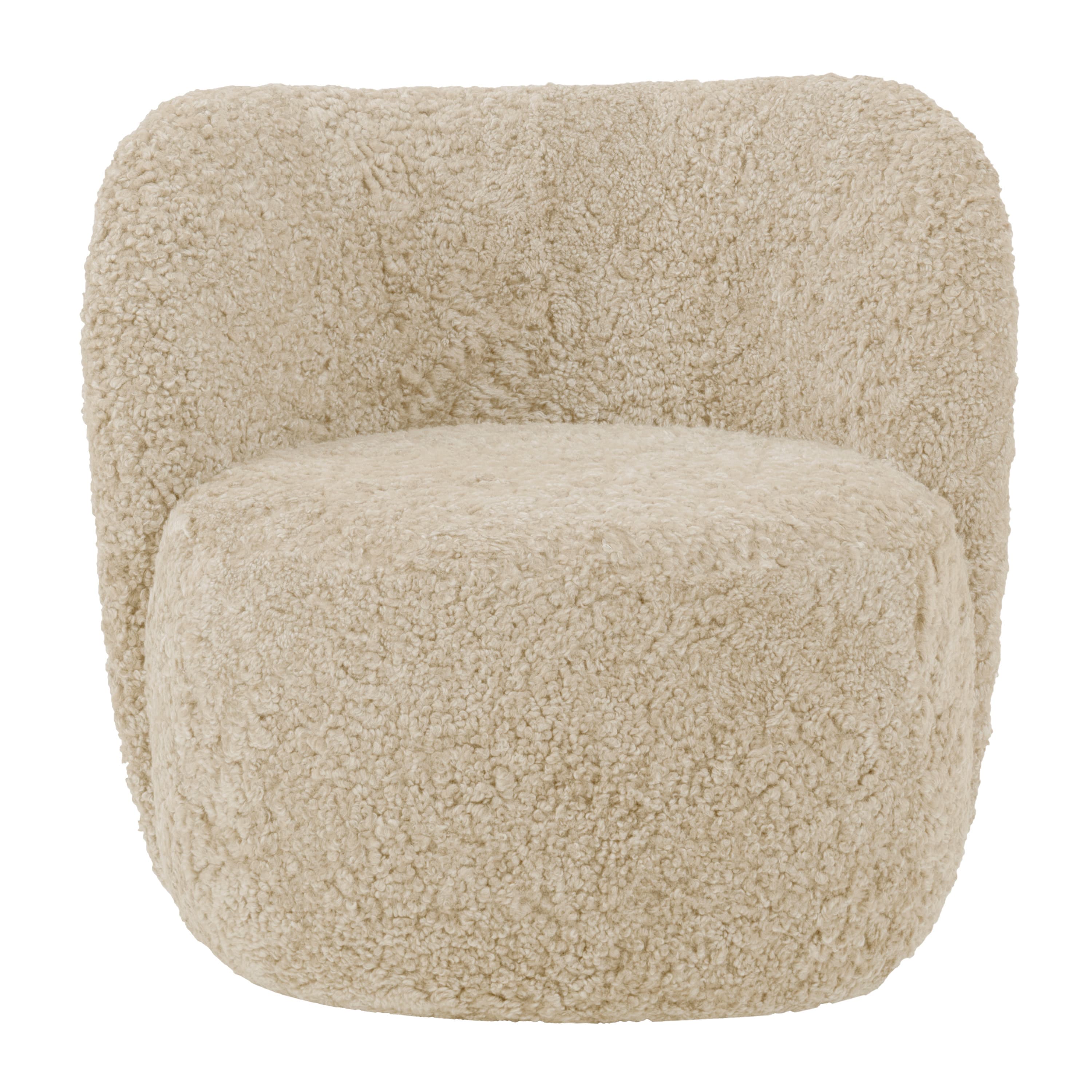 Lollo Sessel Schaffell White