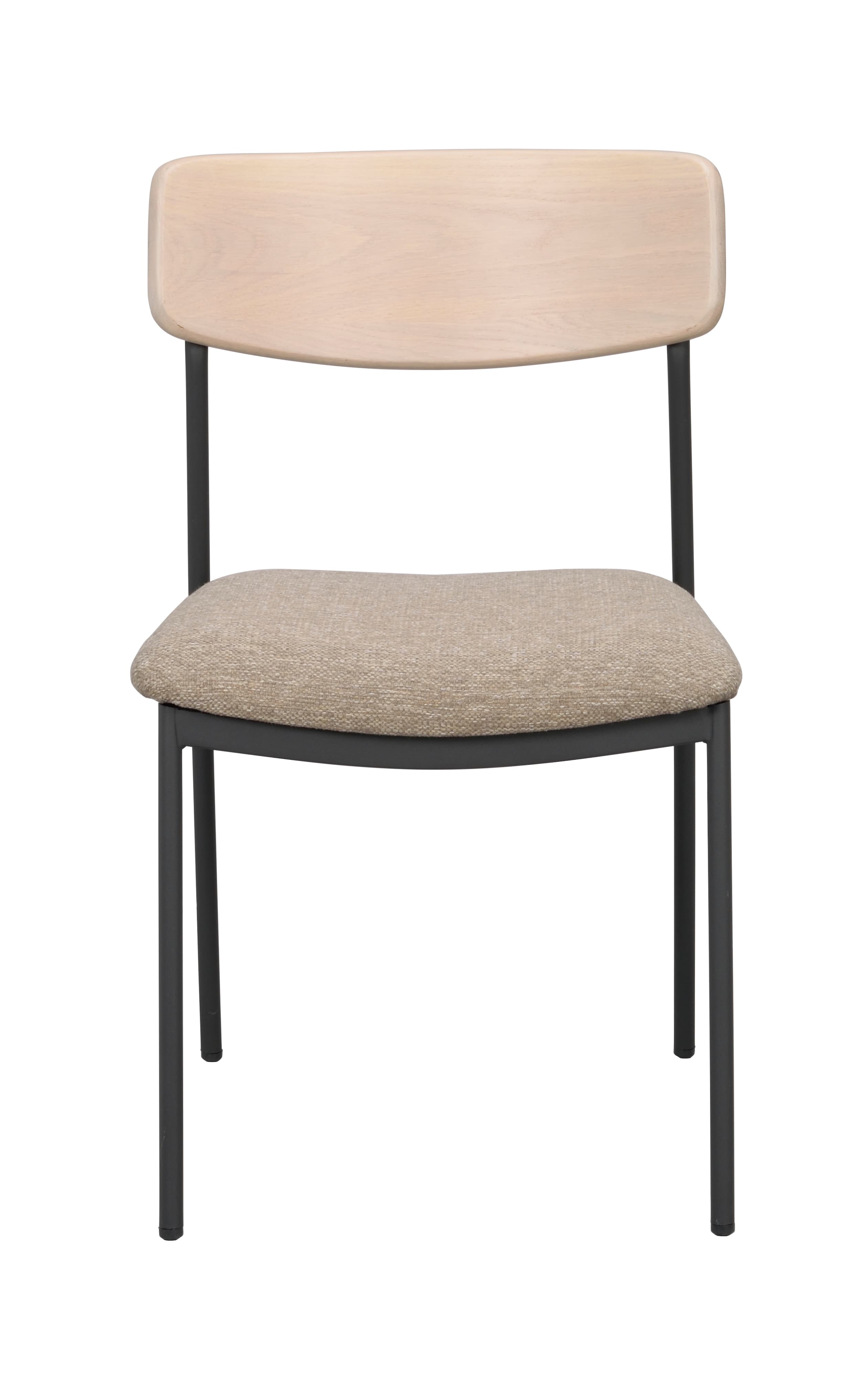 Maymont Esszimmerstuhl Weiß Pigmentierte Eiche/Dunkelbeige/Schwarz