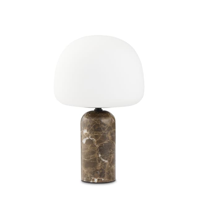 Kin Table Lamp Brown Marble 33cm