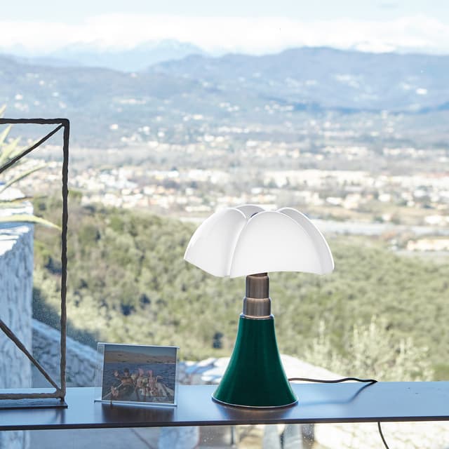 Pipistrello Mini Tischlampe Dimmbar LED Agave Grün