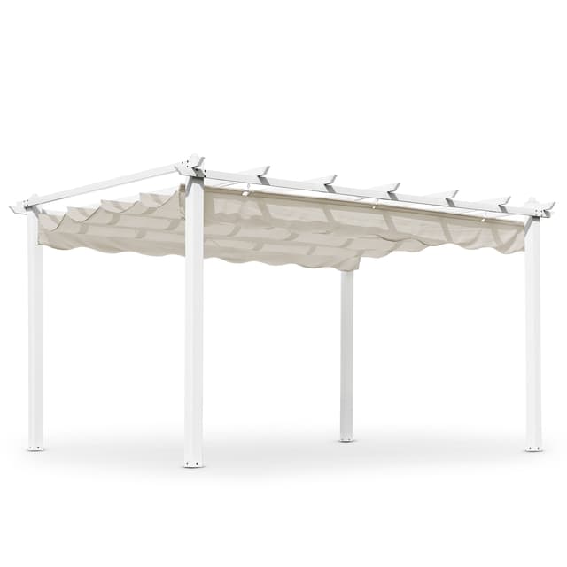 Skanör Pergola Vit/Sand 300x400