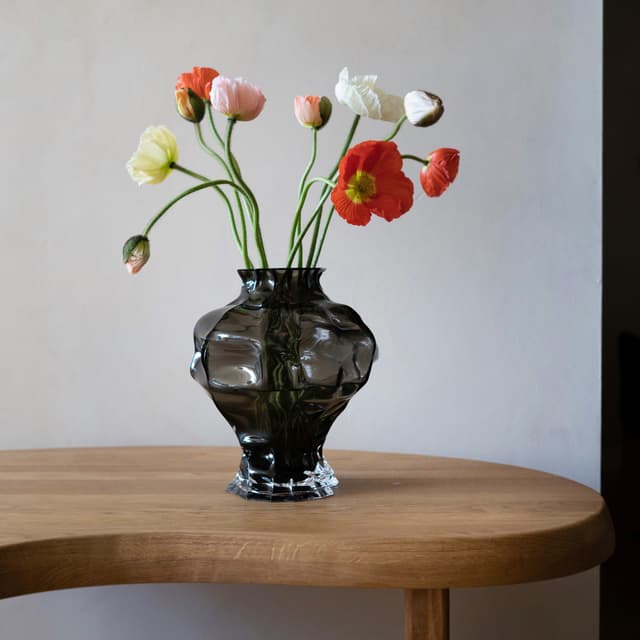Ammonit Vase New Smoke Large