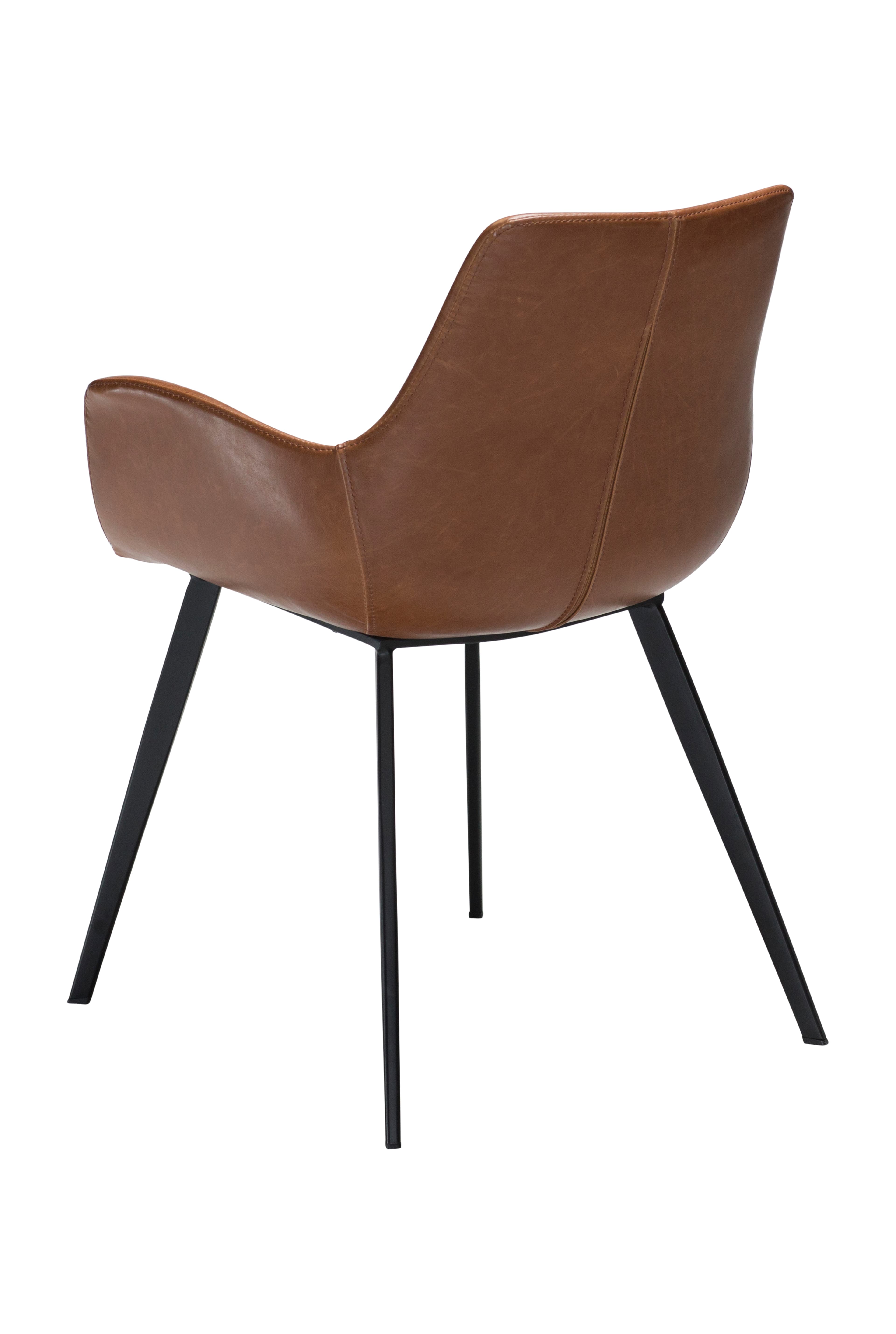 Hype Dining Armchair Faux Leather Light Brown/Black
