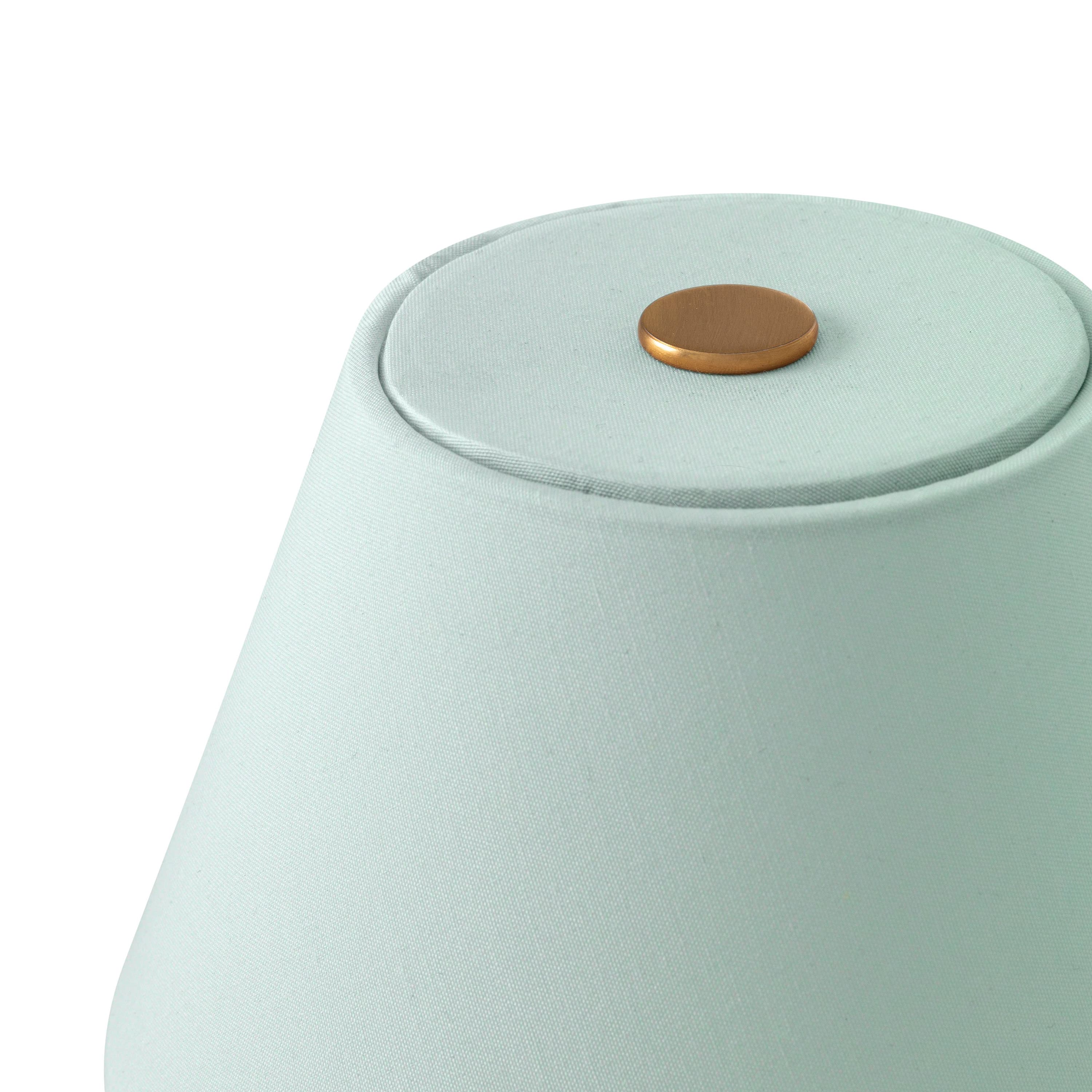 Iris Portable Table Lamp Green 16cm