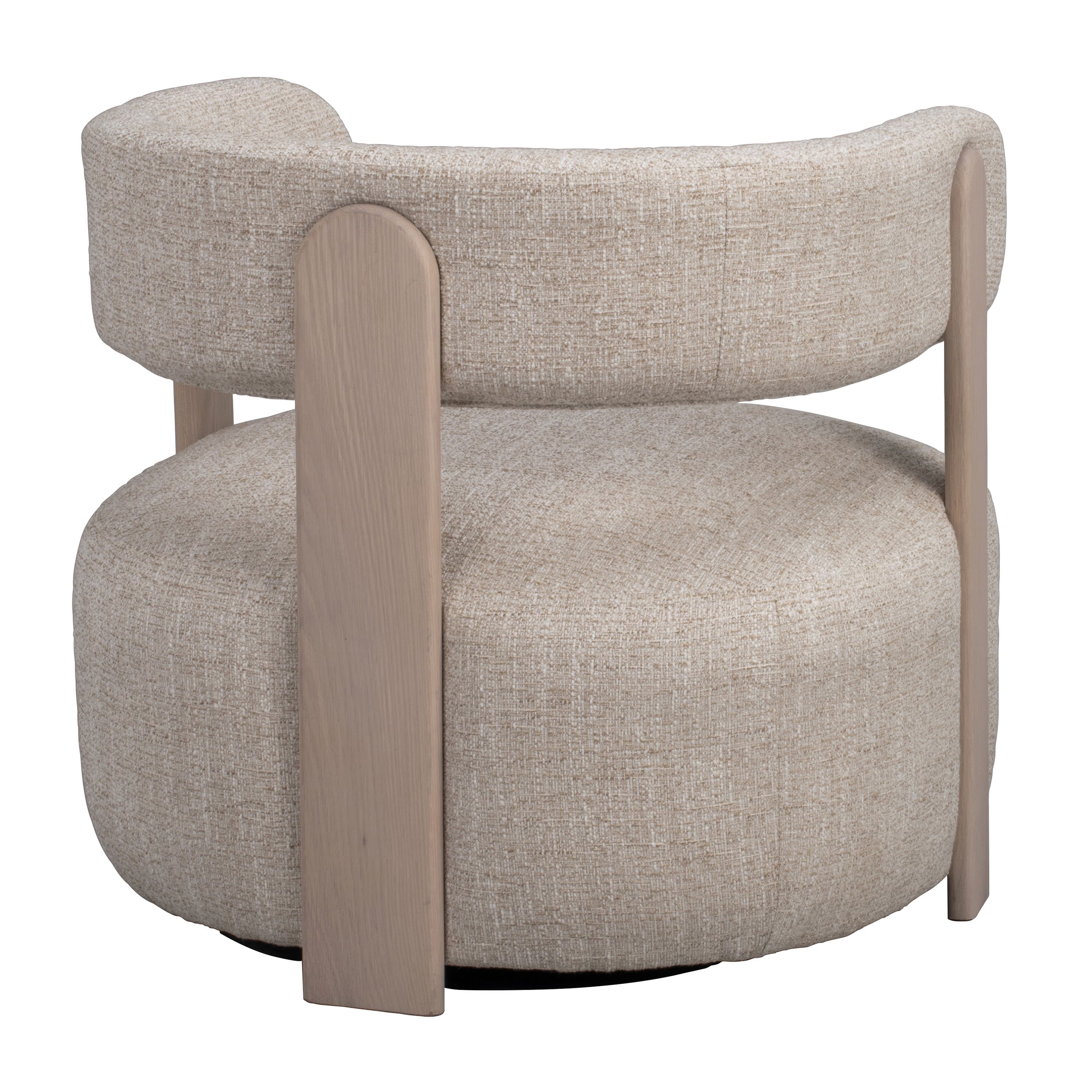 Jenison Loungesessel Hellbeige/Weißpigmentiert