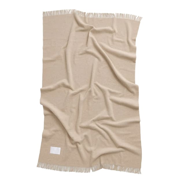 Bold Wool Throw Sand Melange
