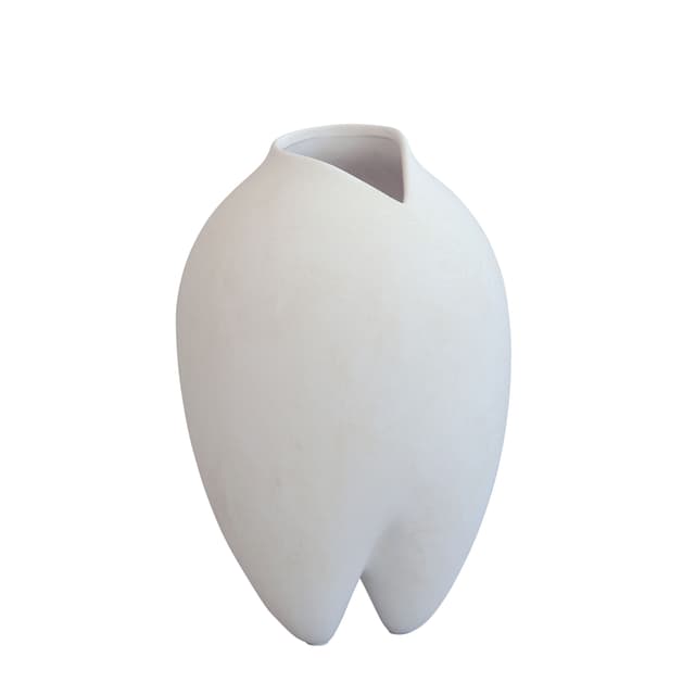 Sumo Vase Bone White Slim