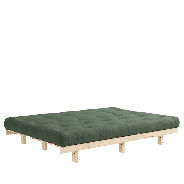Lean Raw Sofa Bed Olive Green 130x200