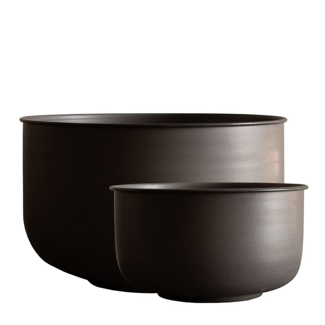 Out Wide Topf Braun 2er-Pack