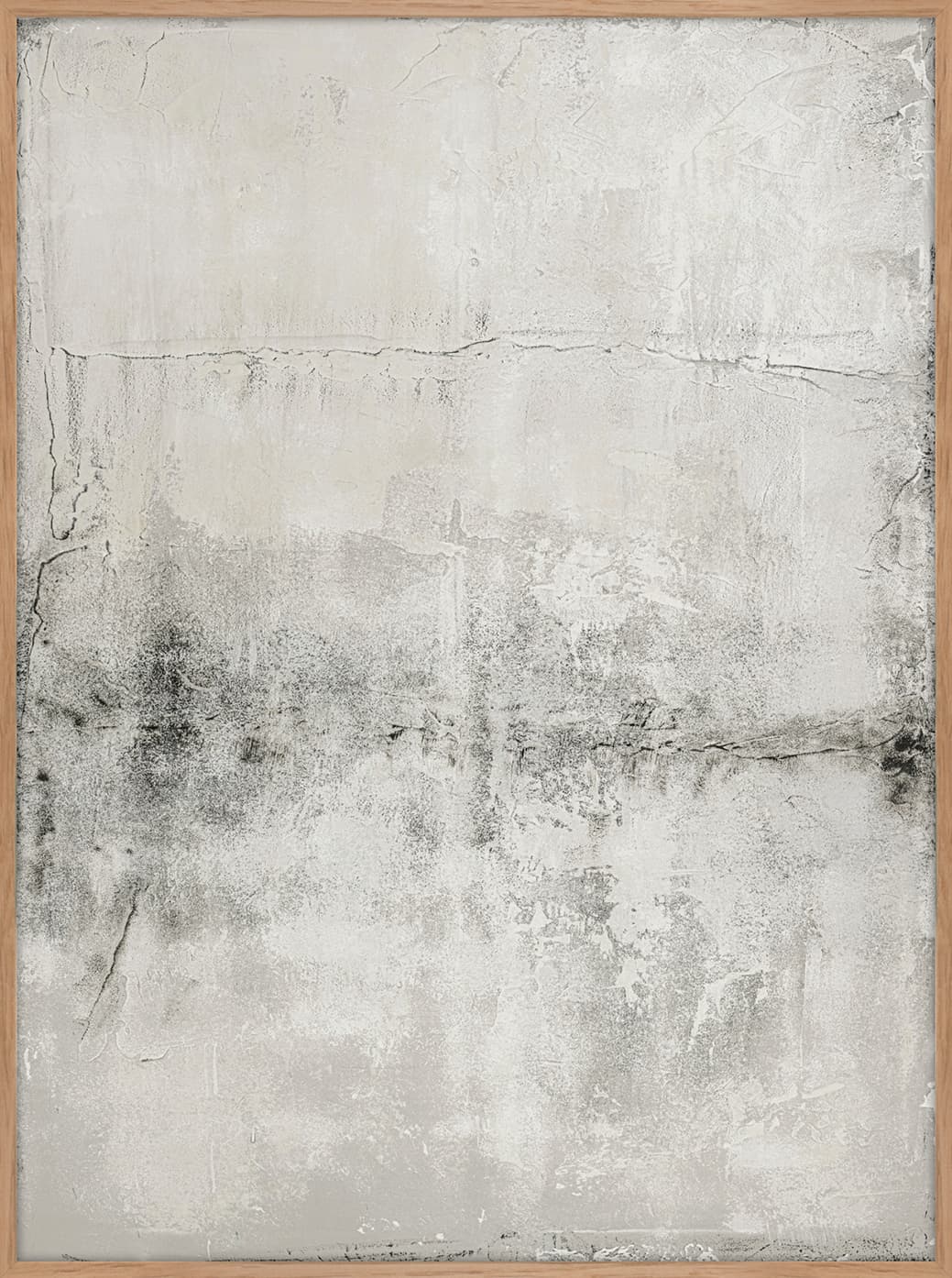 Simple Wohnzimmer 8 Bild mit Eichenrahmen 90x120cm