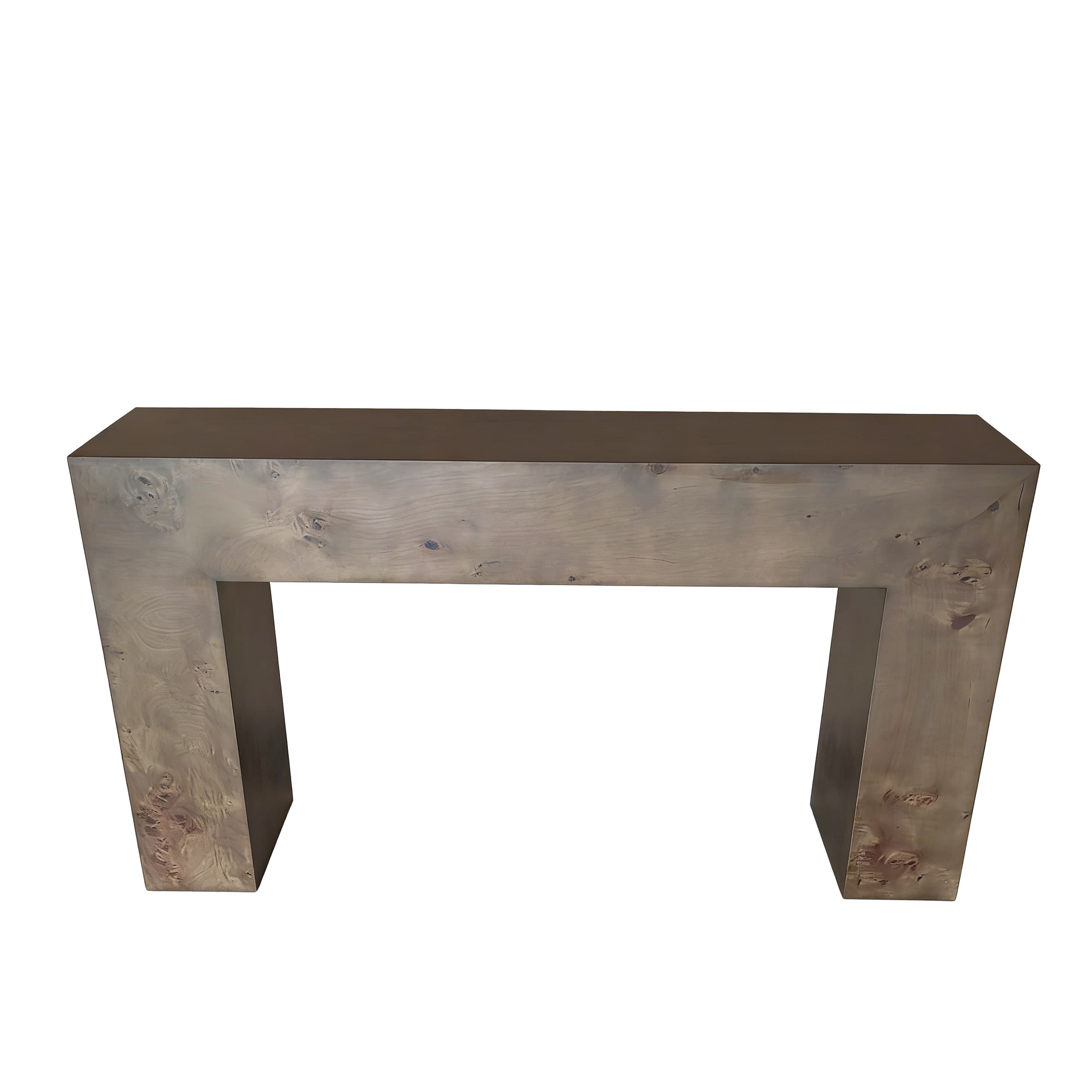 Chunky Konsolentisch Braun gebeizte Pappel 145cm
