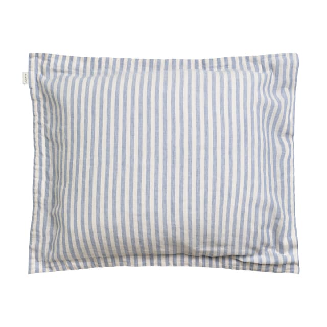 Cotton Linen Stripe Kissenbezug Faded Denim 50x60