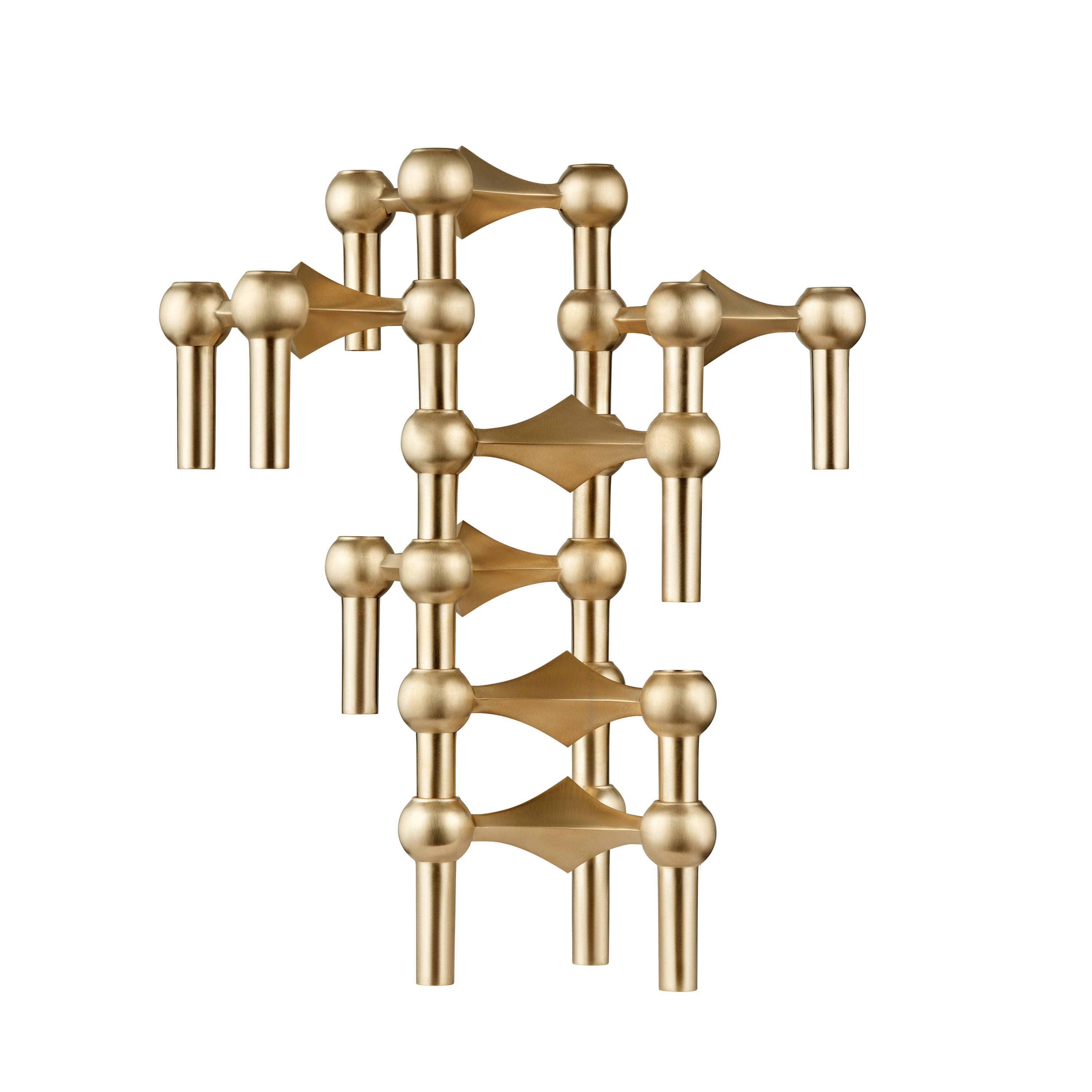 STOFF Nagel Ljusstake Brushed Brass