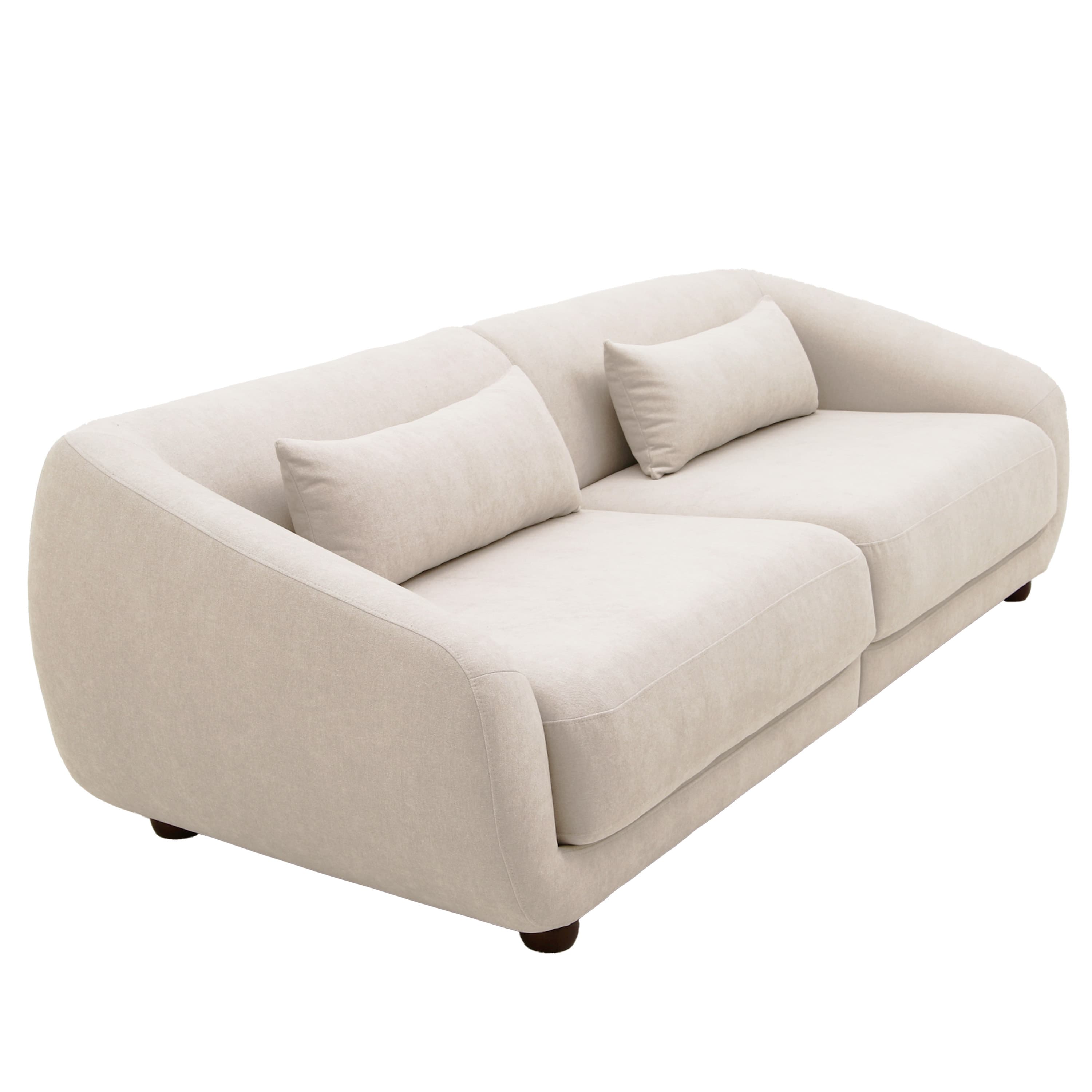 Alba 3-seater Sofa Beige 258cm