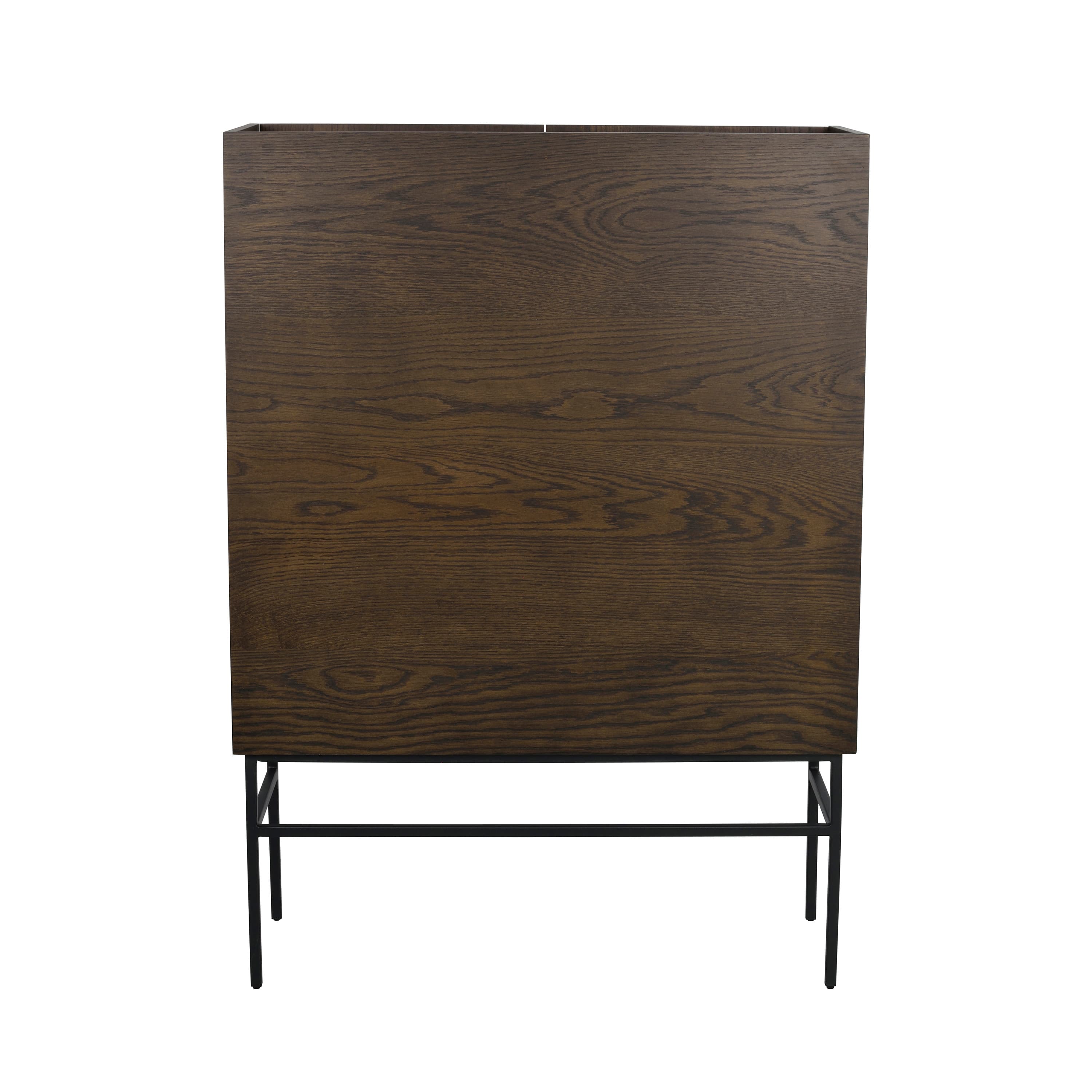 Halifax Cabinet Brown/Black 100cm