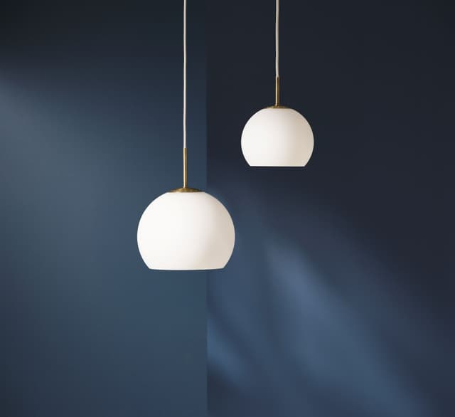 Ball Glass Ceiling Light Opal White Ø18