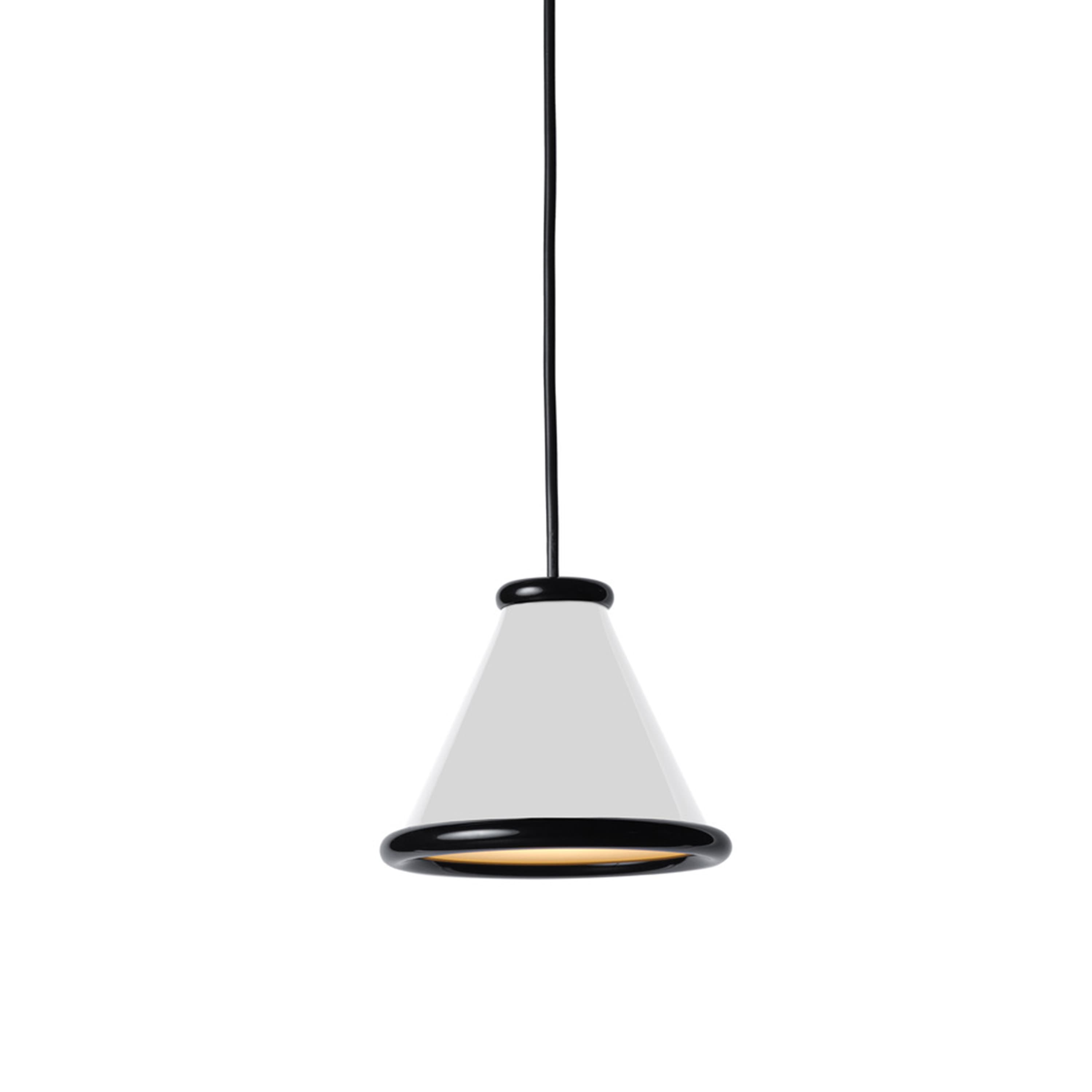 Belle Ceiling Light Glossy White/Glossy Black Ø15