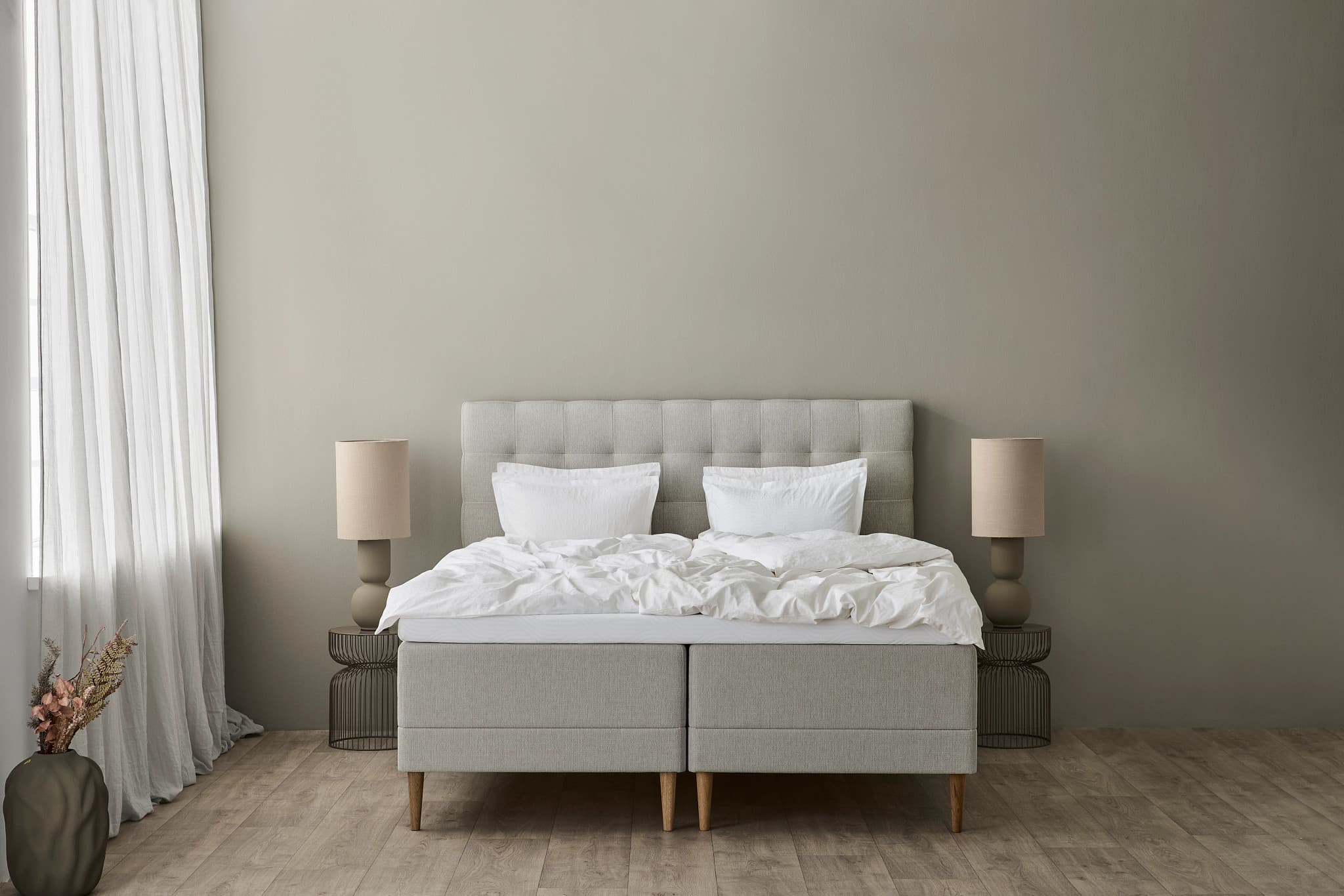 Promise Ramsäng Ivory 160x200 Pro Plus SmartCool 8cm Mjuk Rundat Ekben 19cm