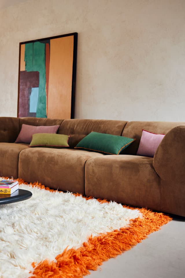 Linen Zierkissen Landhausstil 60x35