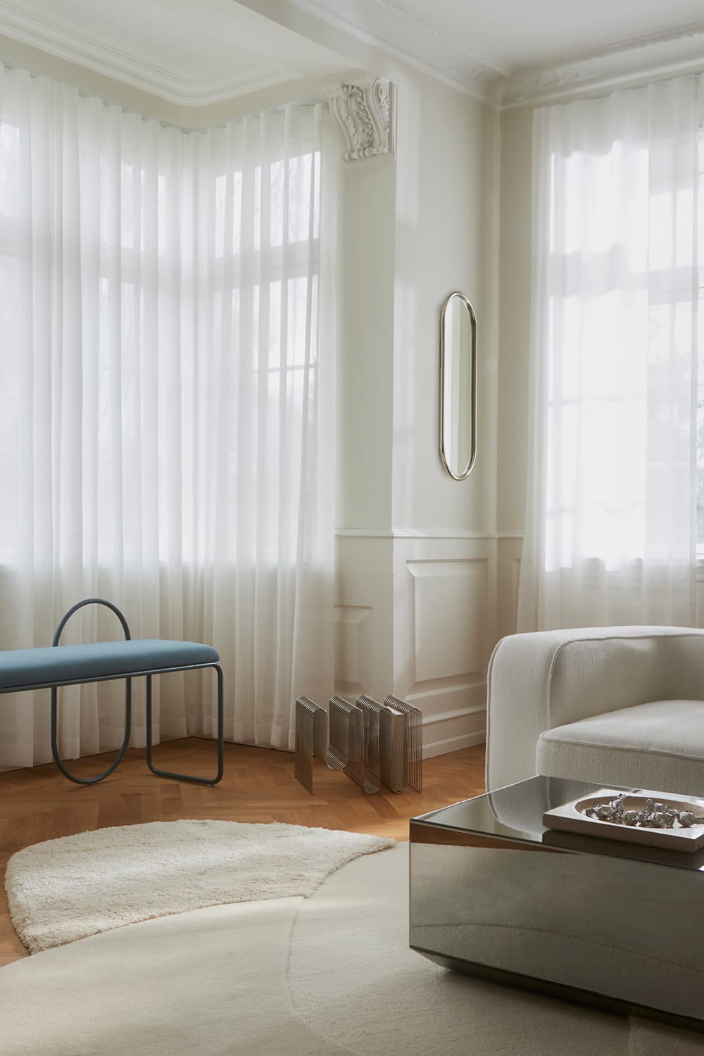 Angui Spiegel Silber 29x78