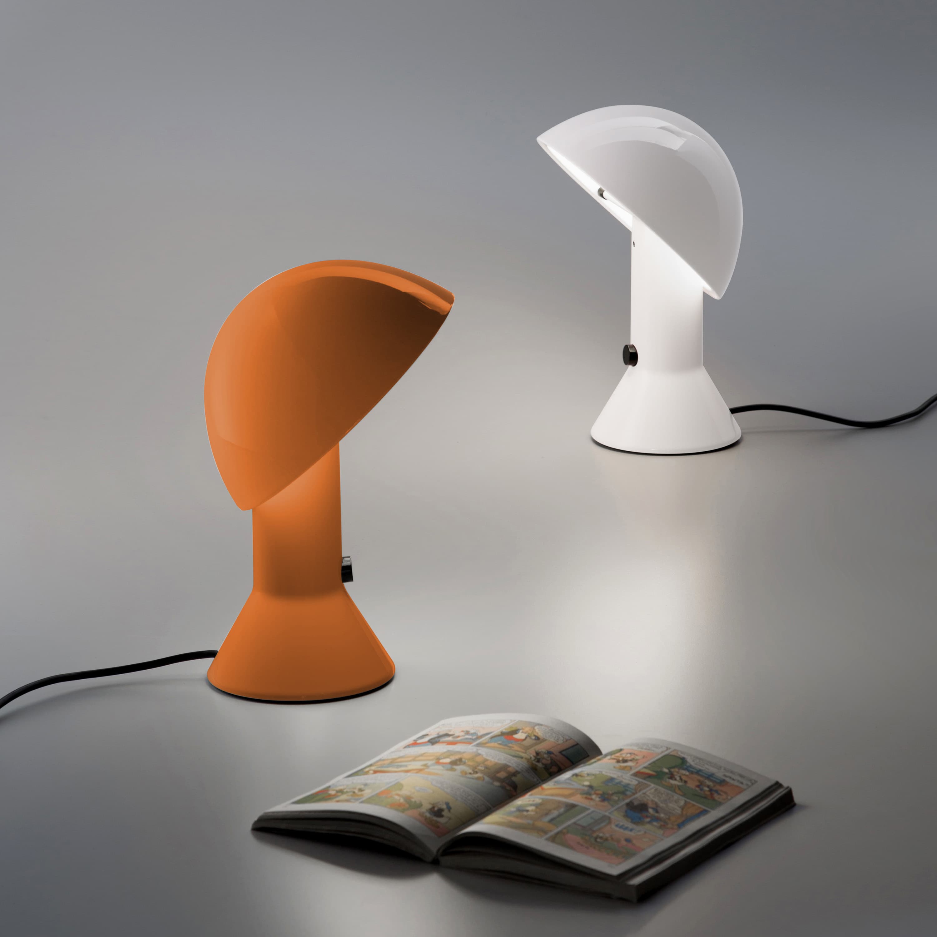 Elmetto Tischlampe Weiß