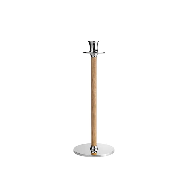 Alto Basso Candle Holder Silver/White Pigmented 40cm