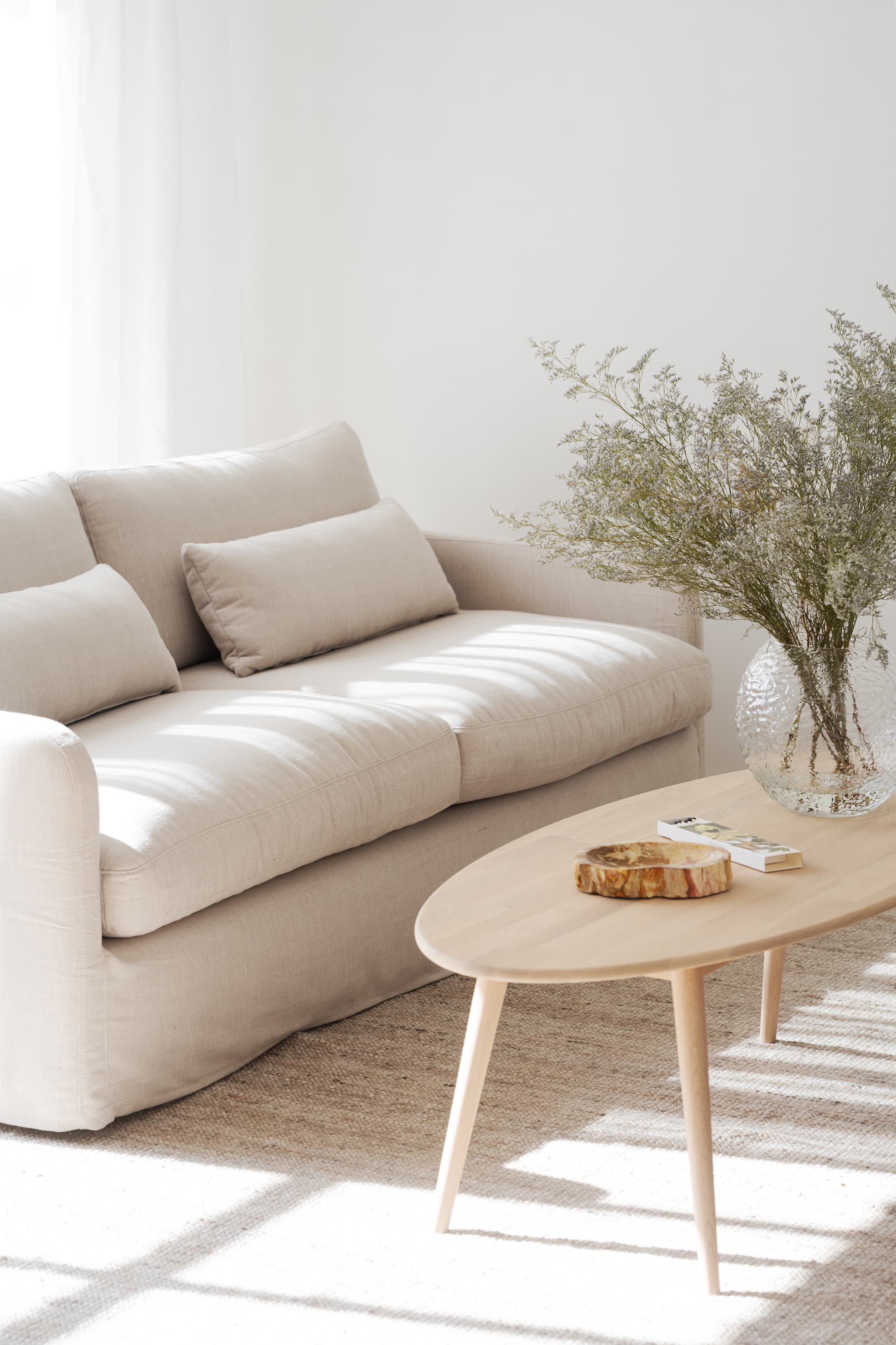 Peyton 3-sits Soffa Beige 213cm