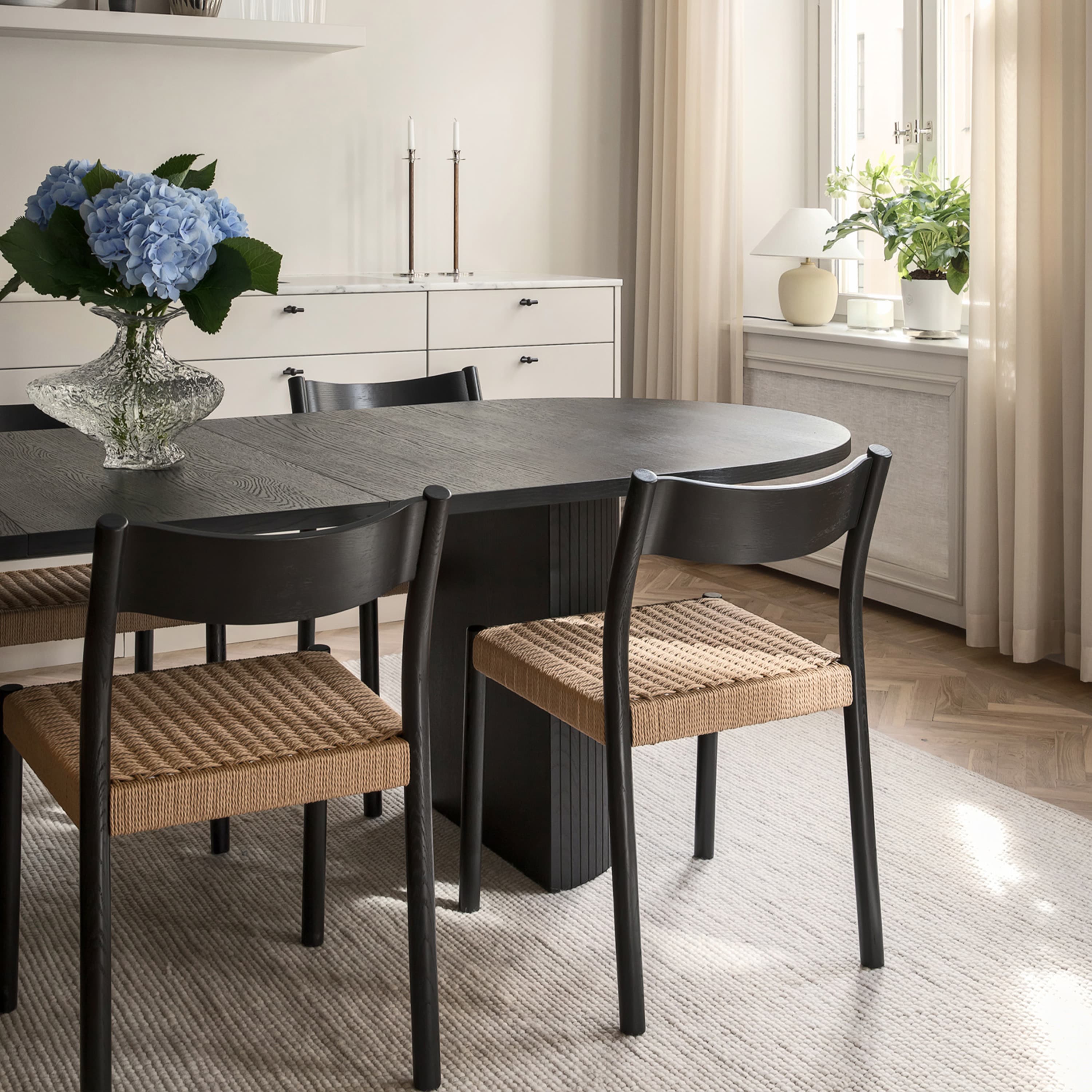 Colin Dining Chair Black Stained Oak
