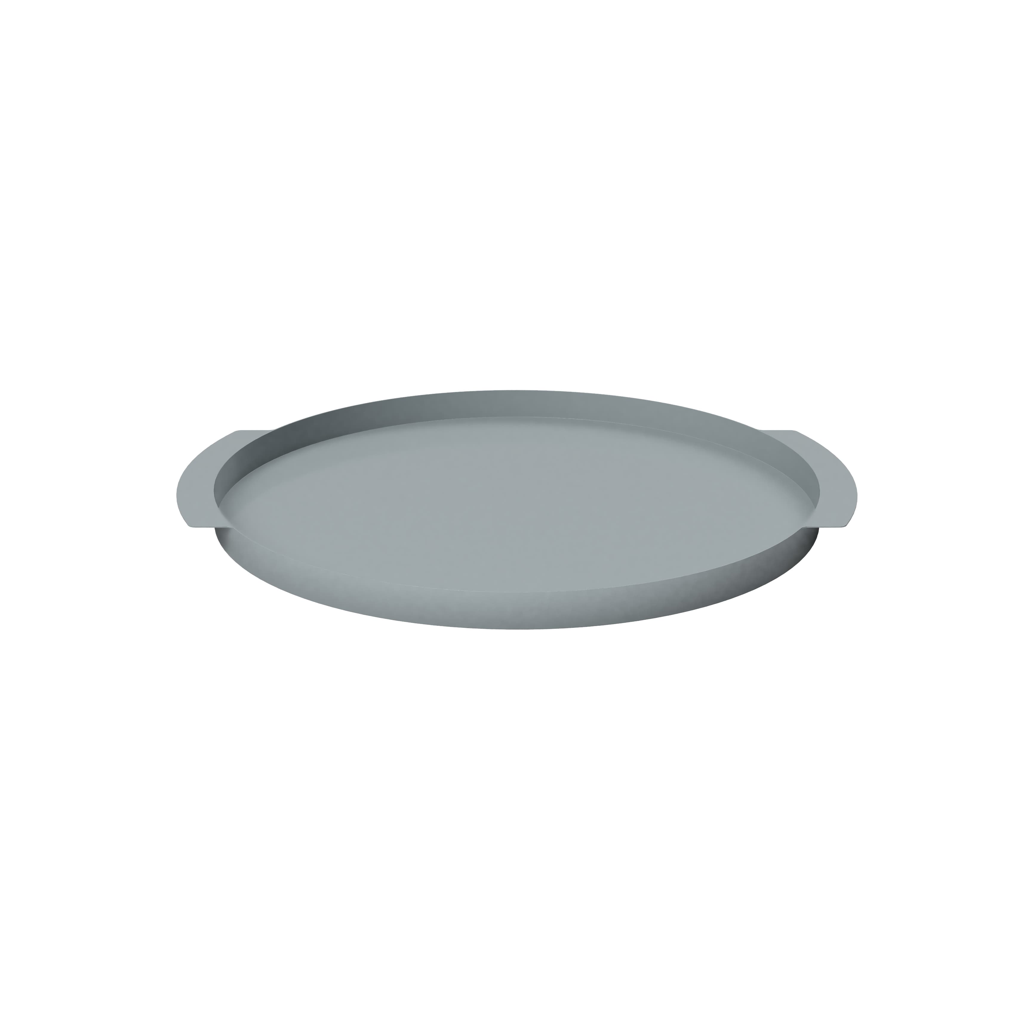 Tray Carry Circle Tablett Pale Blue 35cm