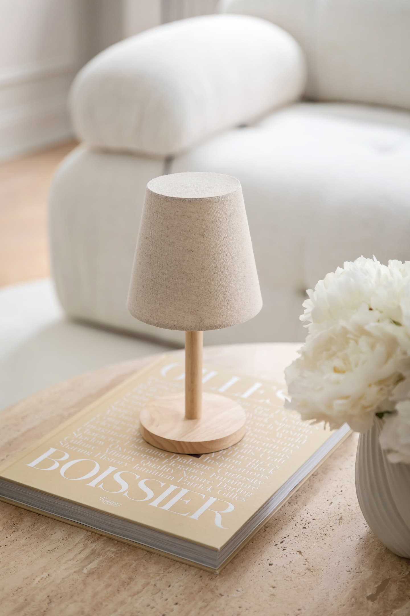 Tess Tragbare Tischlampe Natural 29cm