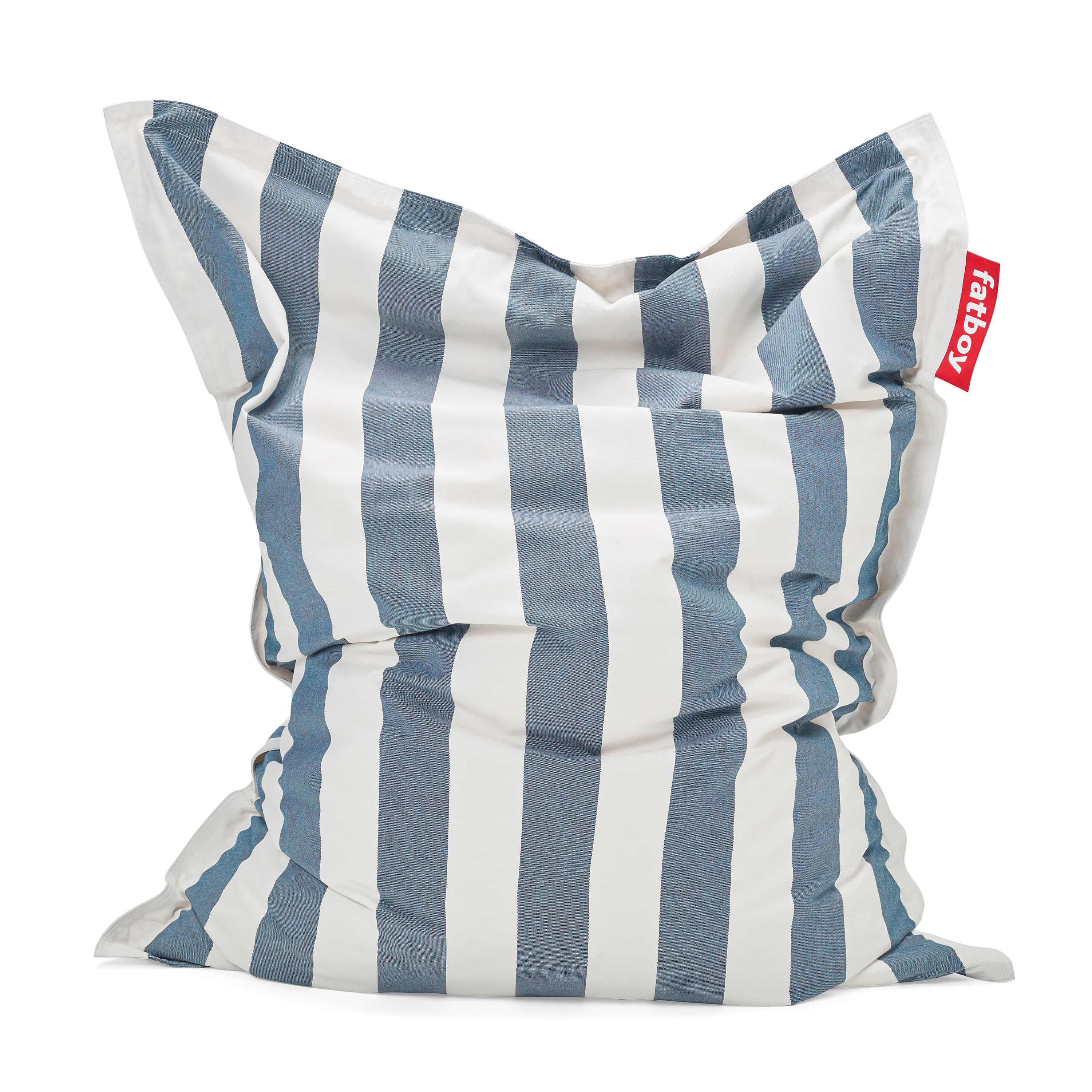 Original Outdoor Sittpuff Streifen Ozeanblau