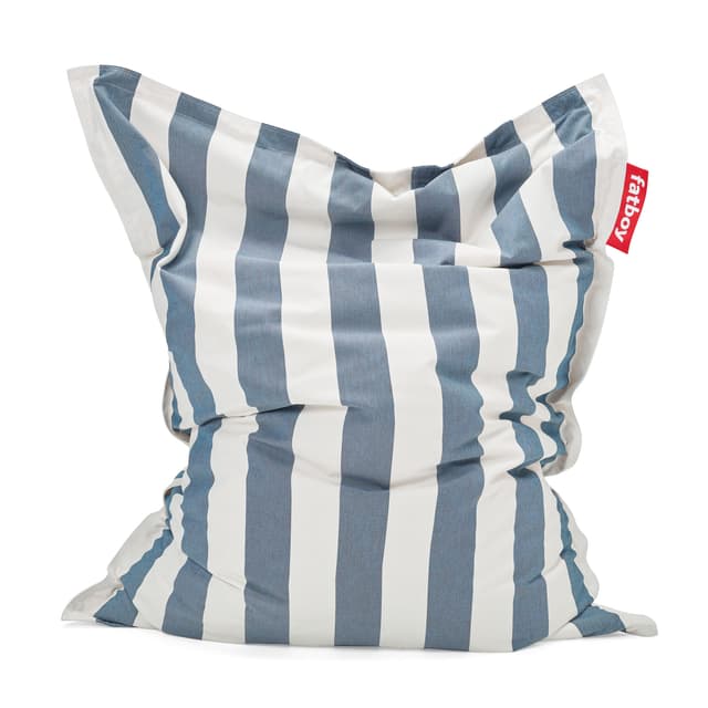 Original Outdoor <div class="product-title">Pouf Stripe Ocean Blue</div>