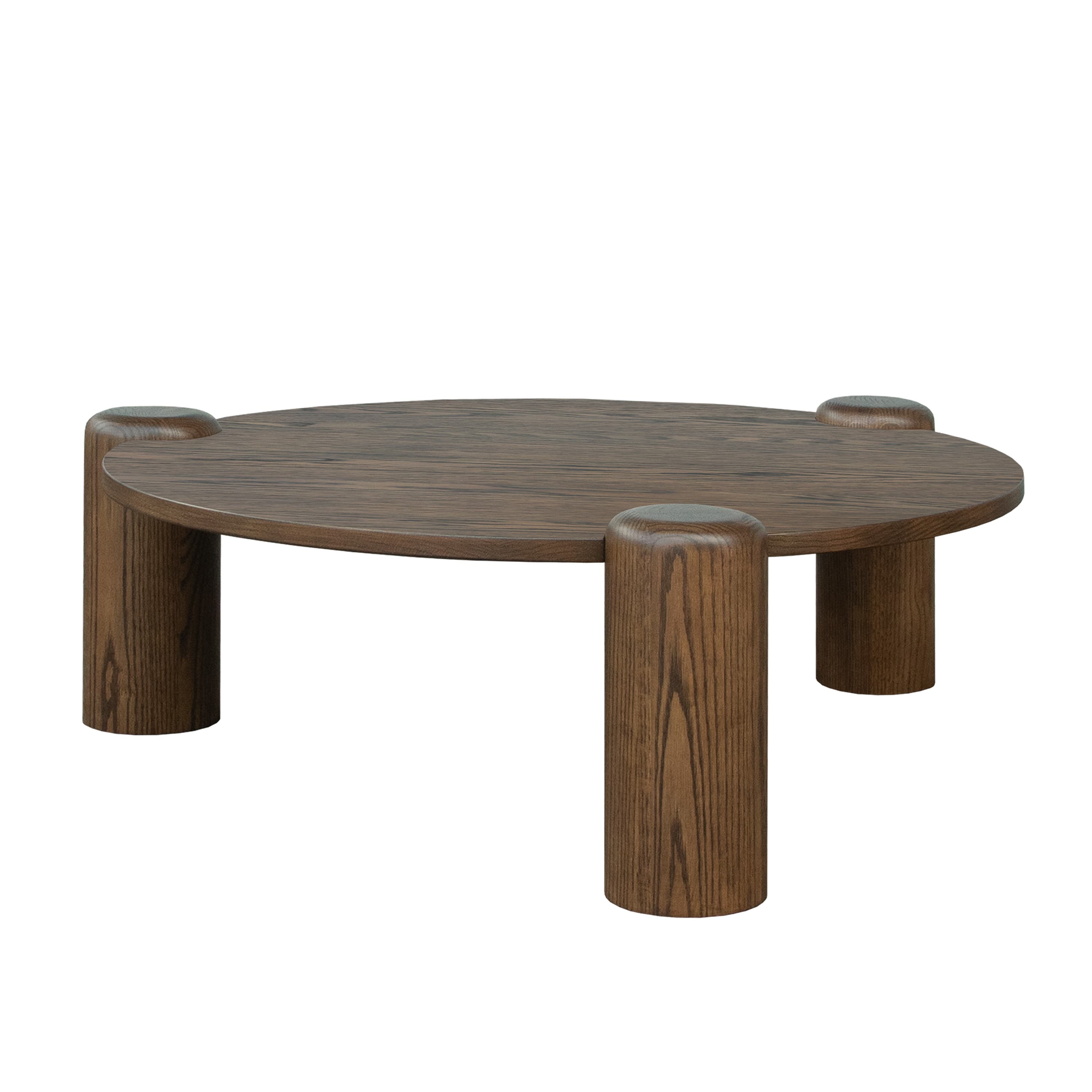 Isolde Couchtisch Braun gebeizte Eiche 100cm