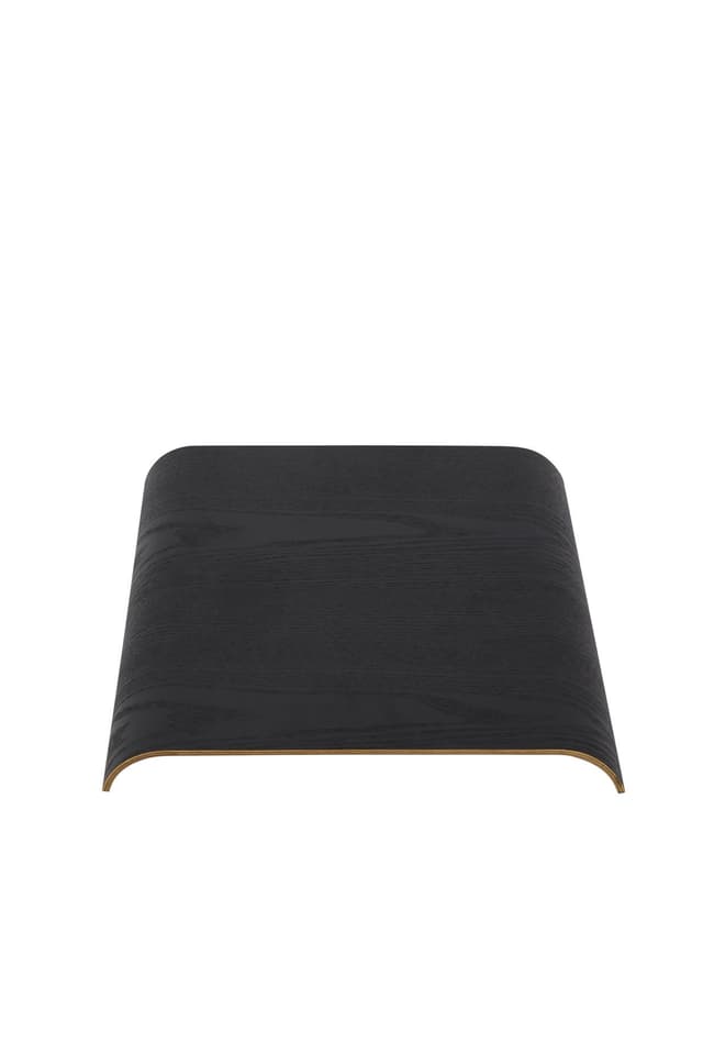 Curva Topplatte Holz Schwarz 33x32