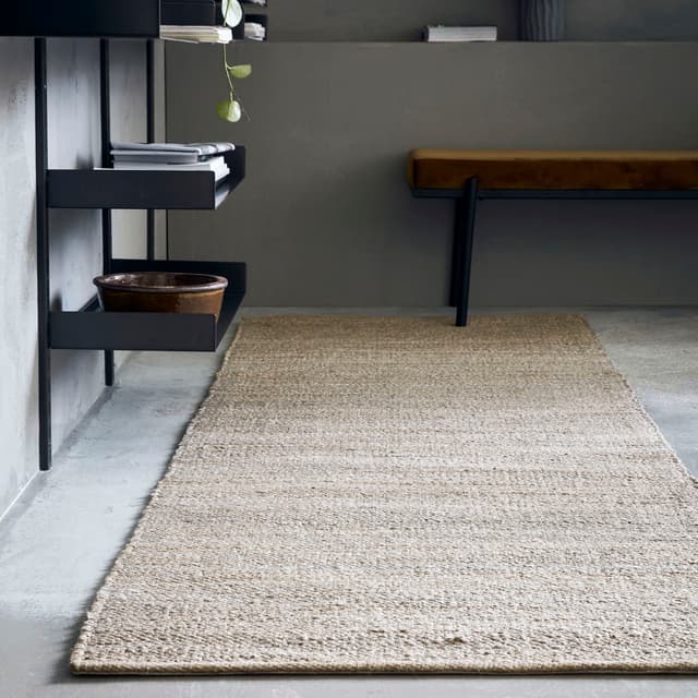 Hempi Runner Rug Light Grey 90x300 cm