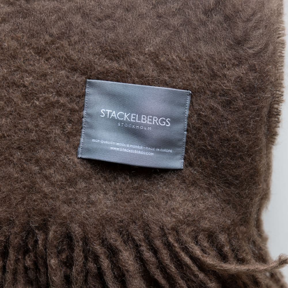 Mohair Pläd Mellow Rose/Brick Melange