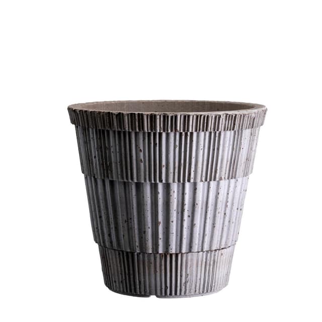 Atlas Pot Raw Grey Terracotta Ø21