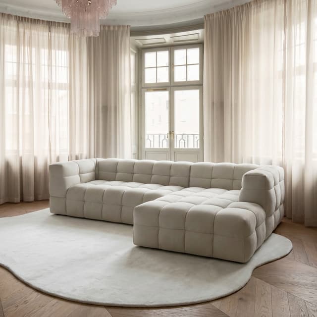 Billie Divansofa Rechts Natur