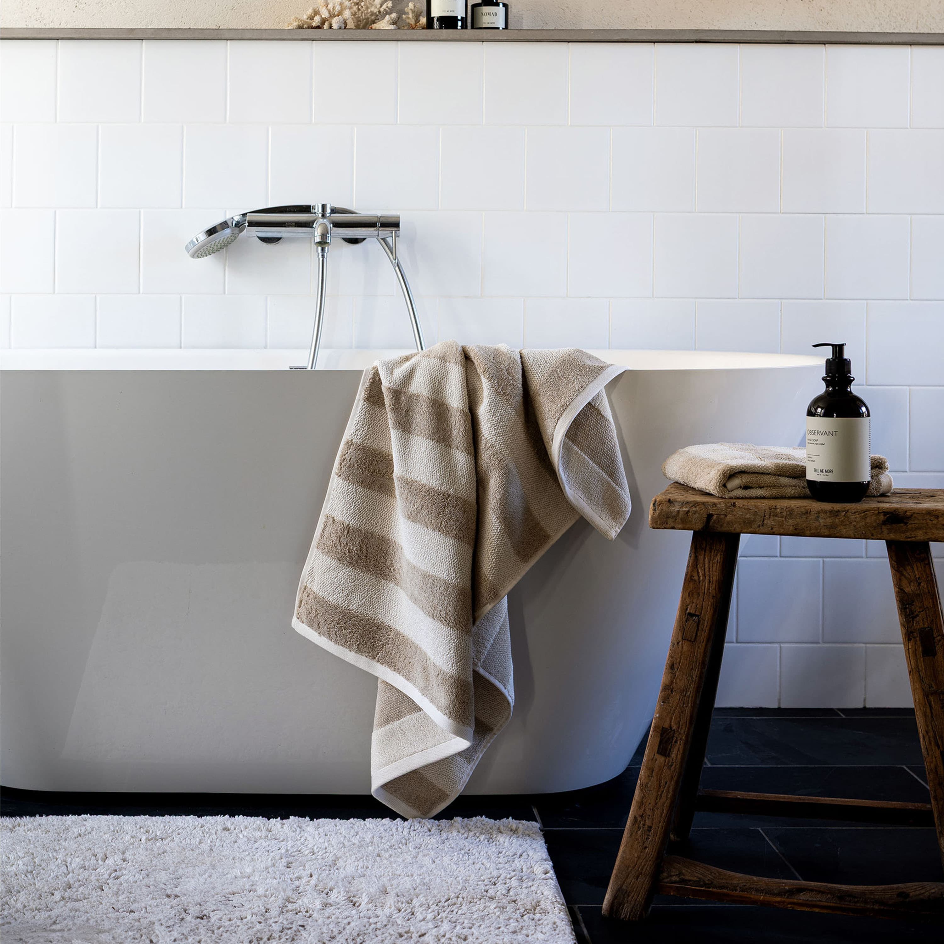 Elsa Bathroom Mat Off-White 60x100