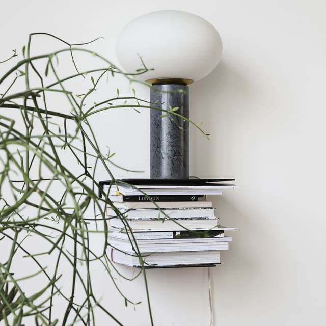 Book Wall-Mounted Shelf Black