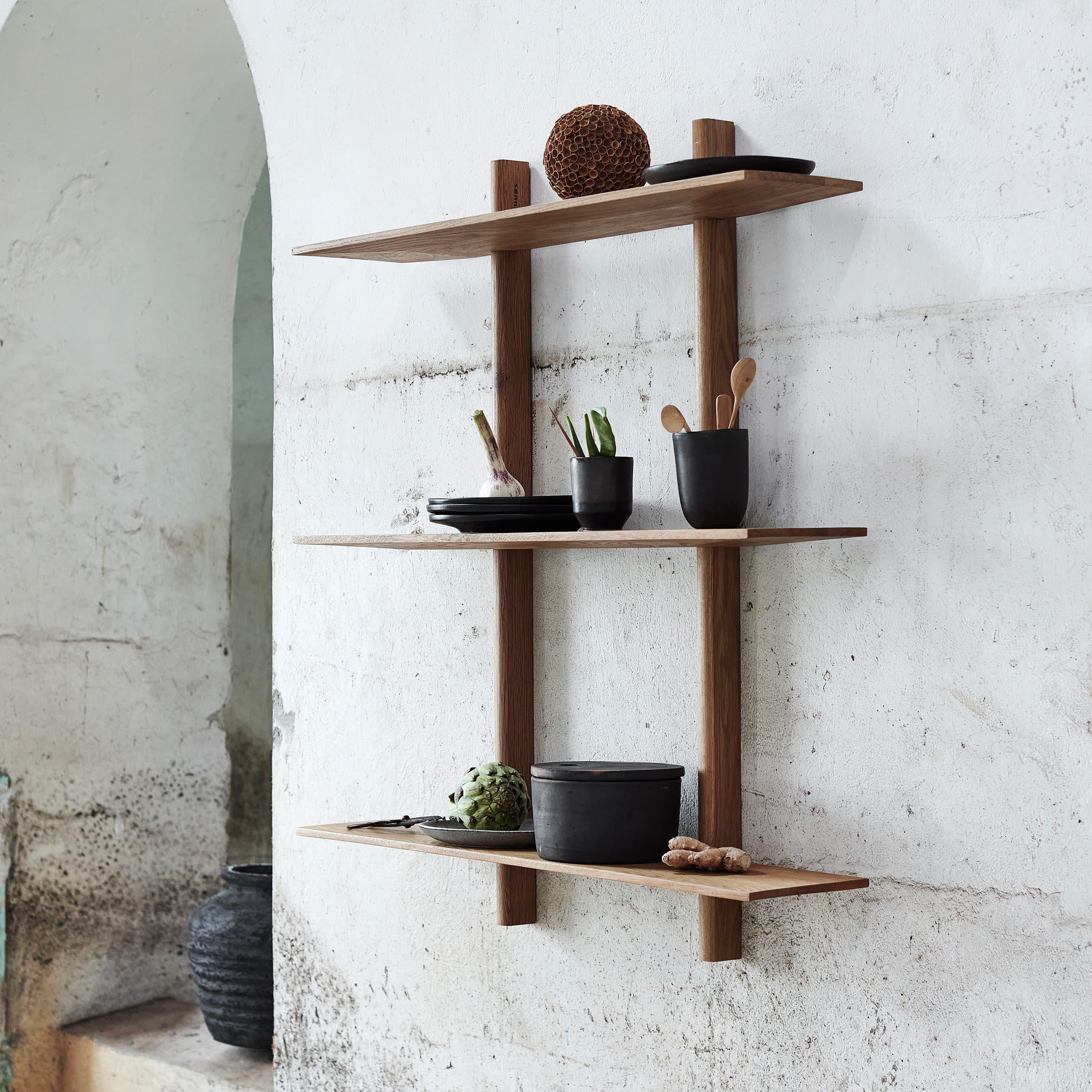 Noir Wandregal Natural Oil Oak Large