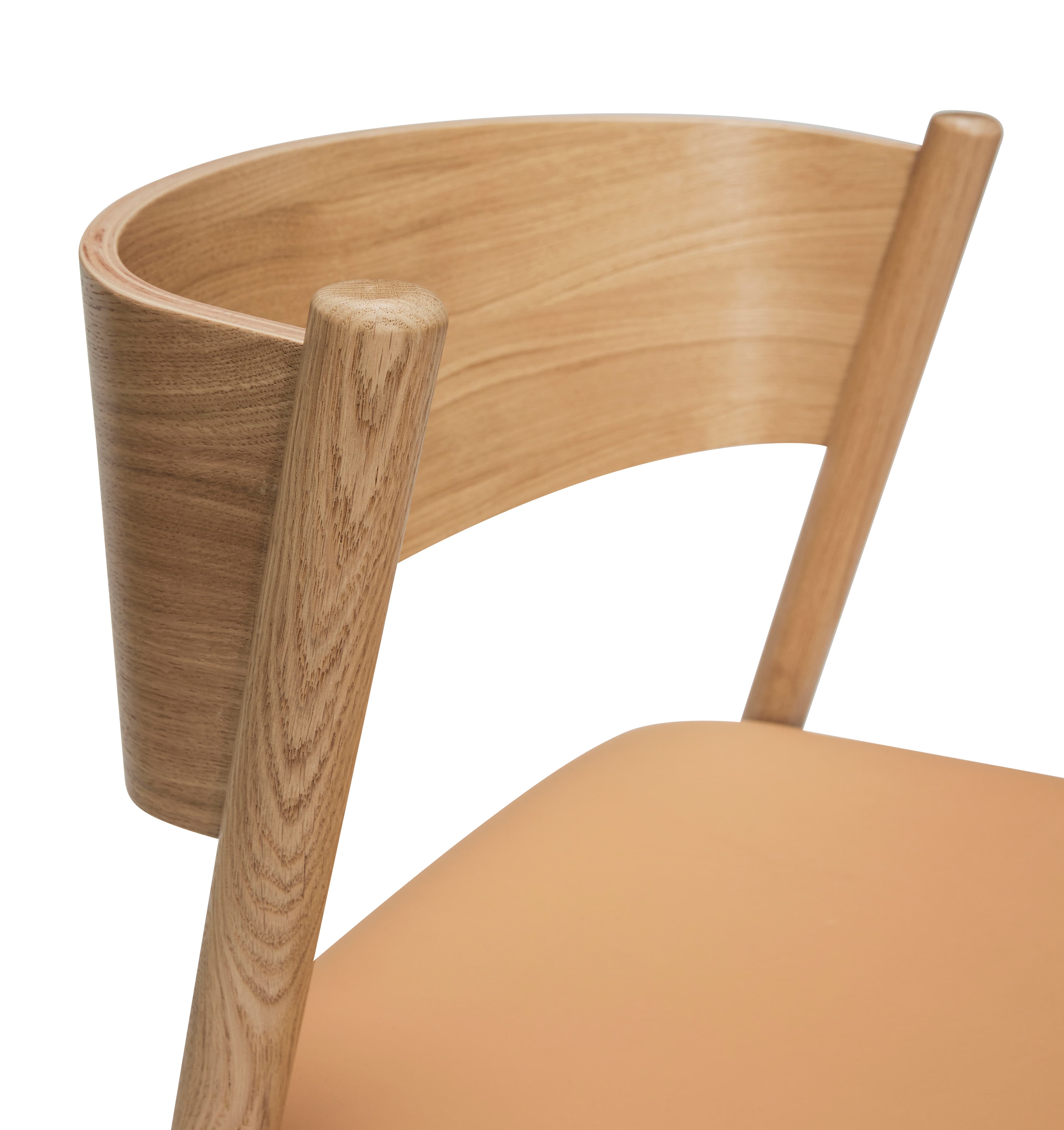 Oblique Stuhl Natur/PU