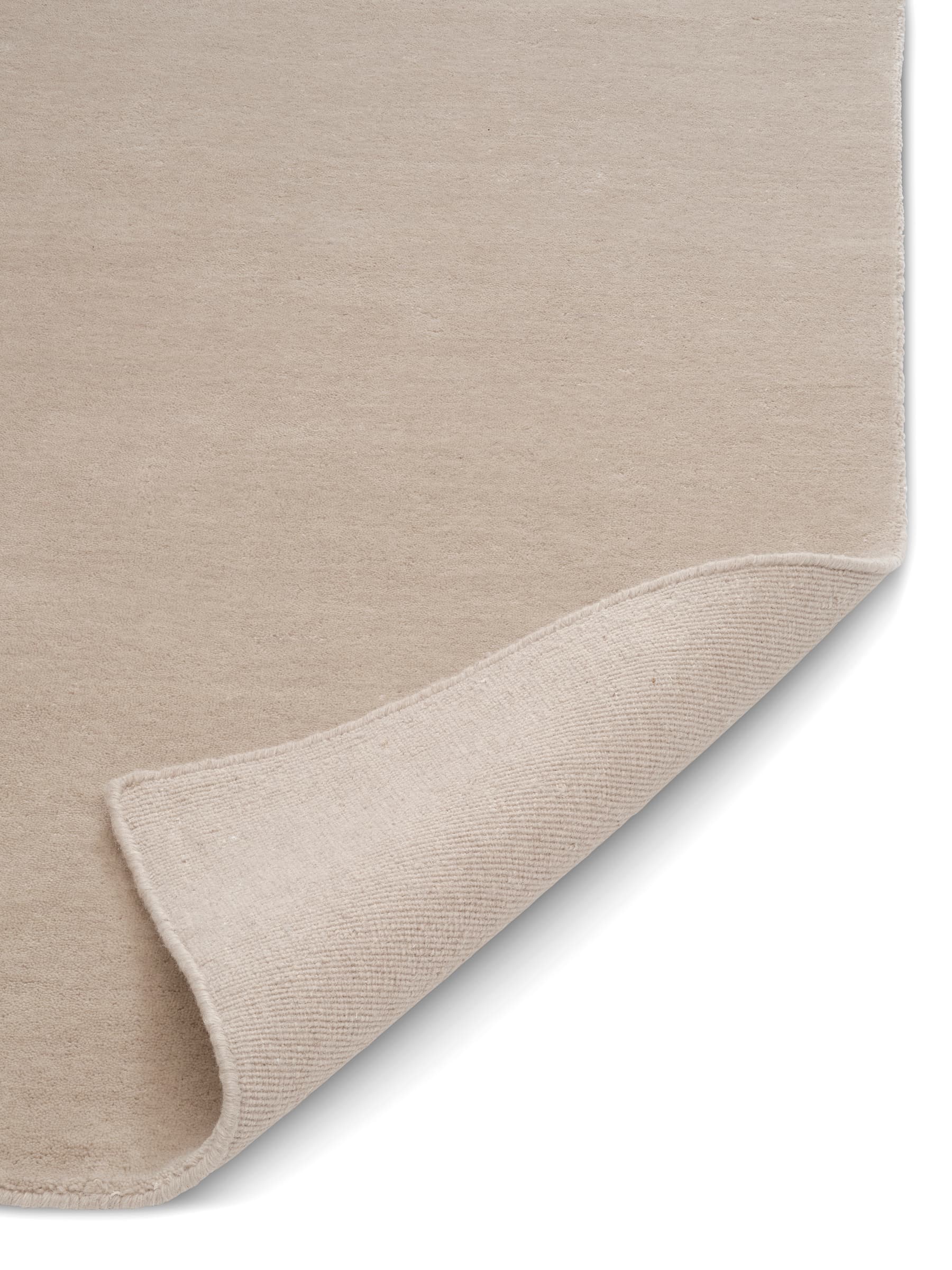 Solid Wollteppich Beige 200x300