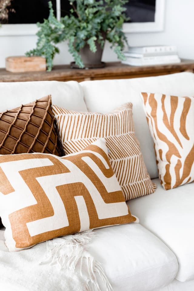 Deva Kissenbezug Samt Cognac 50x50