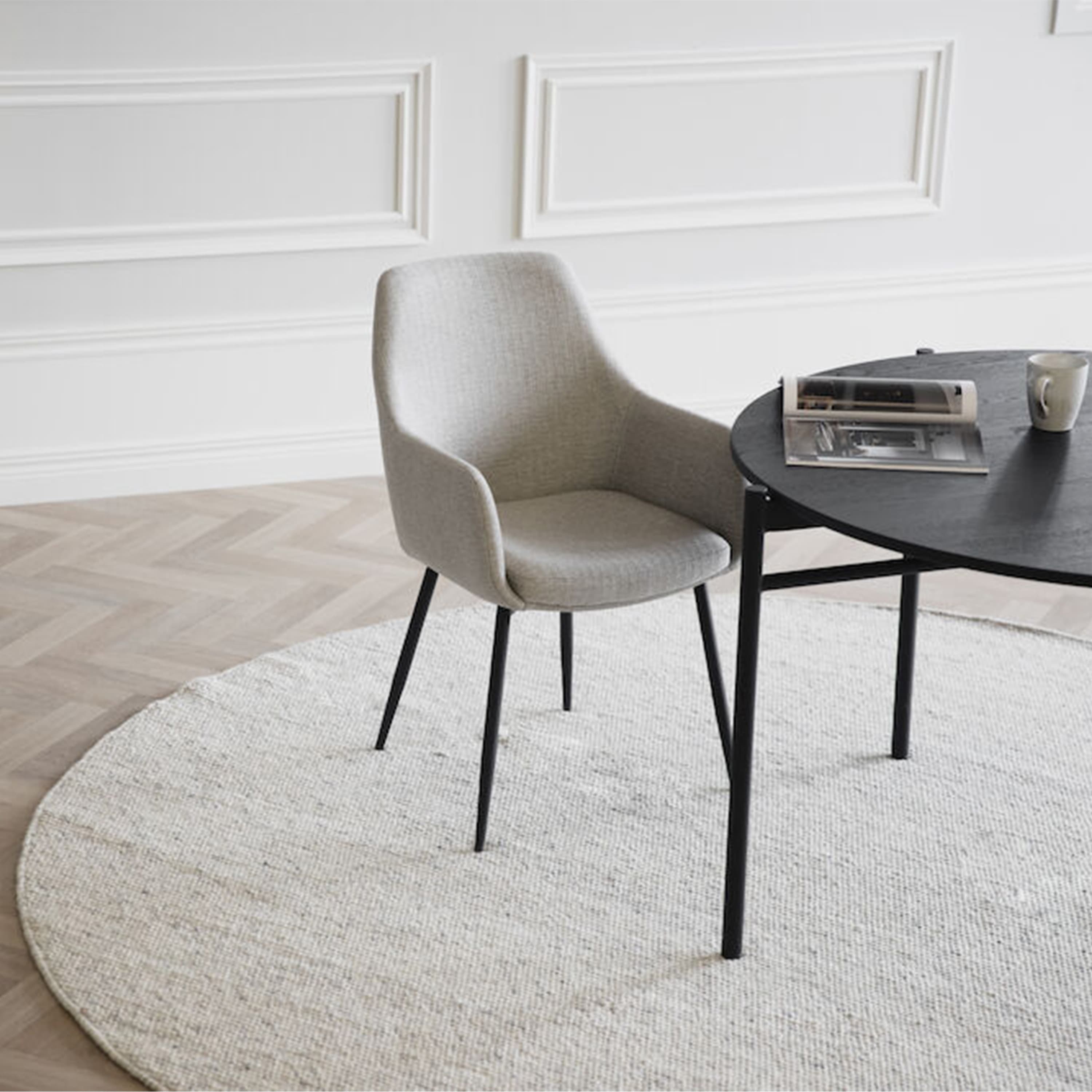 Reily Dining Armchair Beige/Black