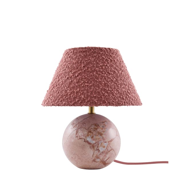 Castello Table Lamp Dim Pink Marble 24cm